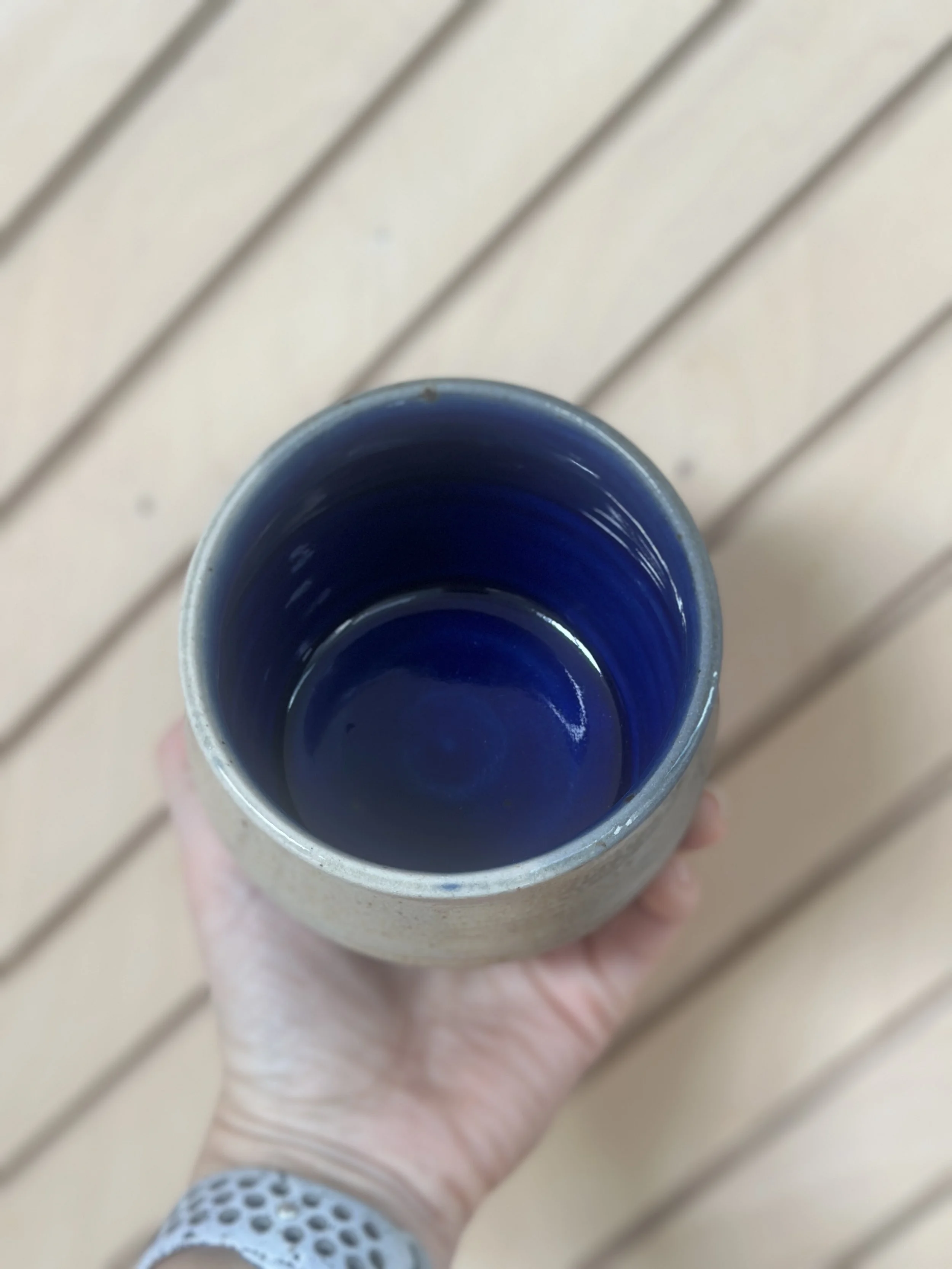 soda fired one of a kind planter