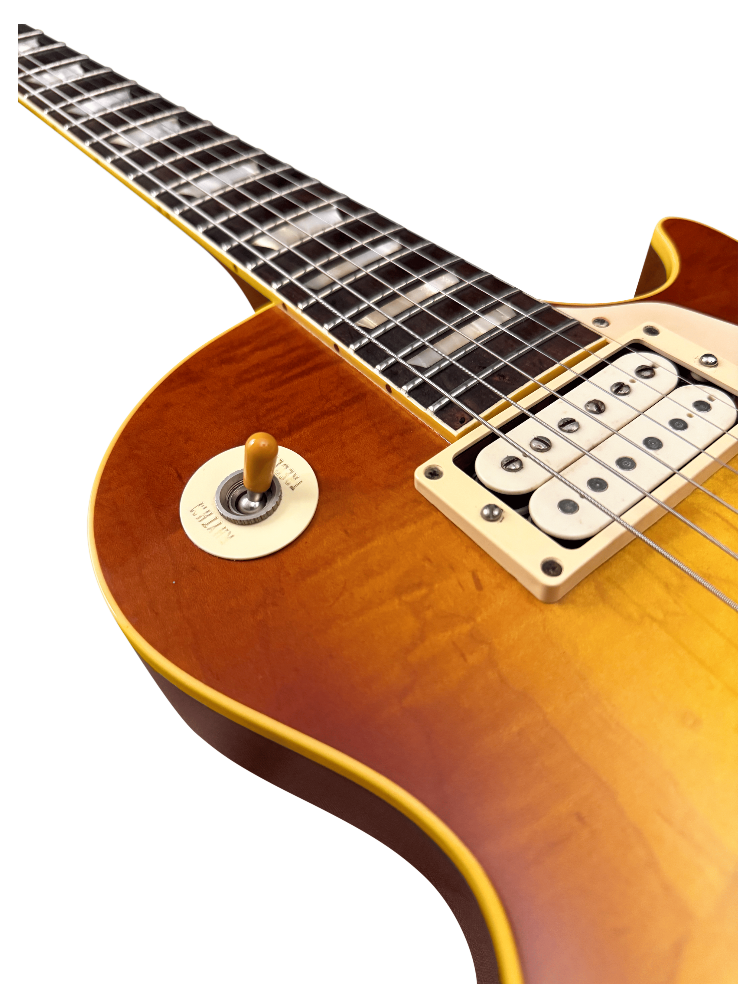 2011 Gil Yaron 1959 Les Paul Standard replica w_ all options, Brazilian fretboard, & rare reclaimed blister maple top + light aging + Wizz double whites -5.png