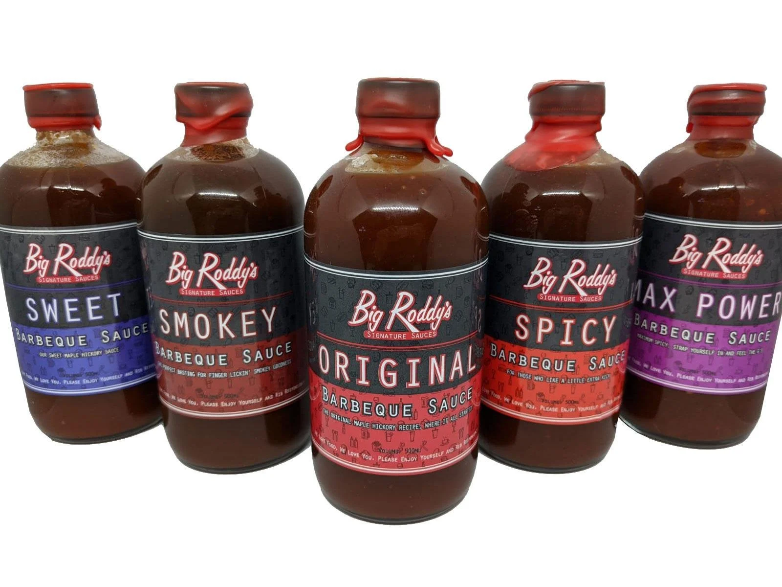 Big Roddy’s – Full Range of BBQ Sauces 5 Pack