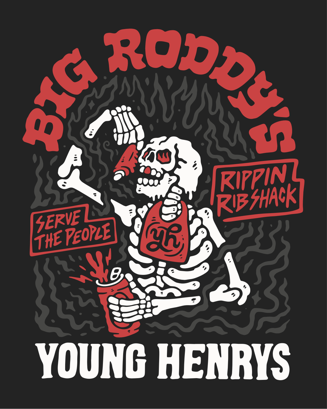 Big Roddy's x Young Henrys sticker