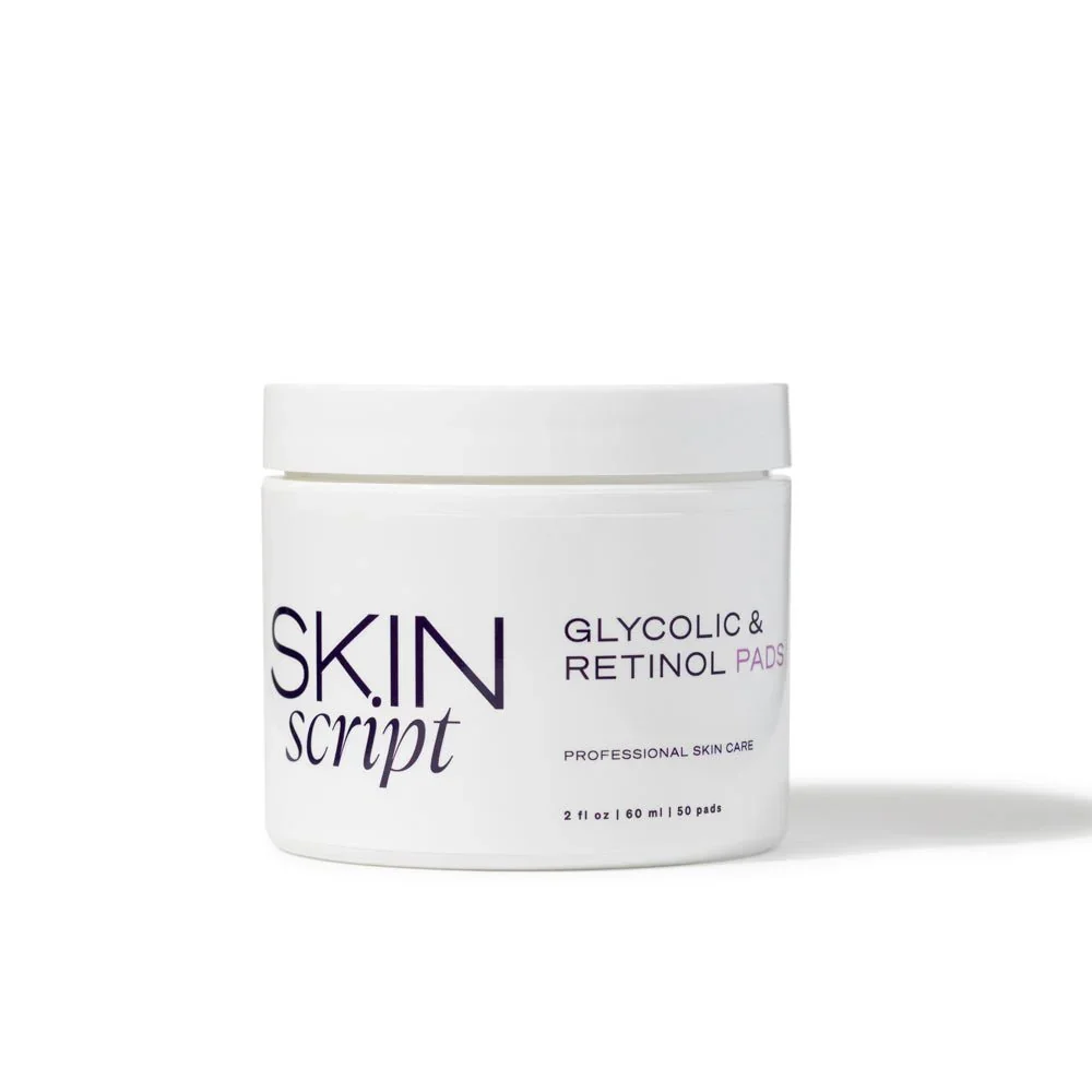 Skin Script Glycolic and Retinol Pads (50 Count)