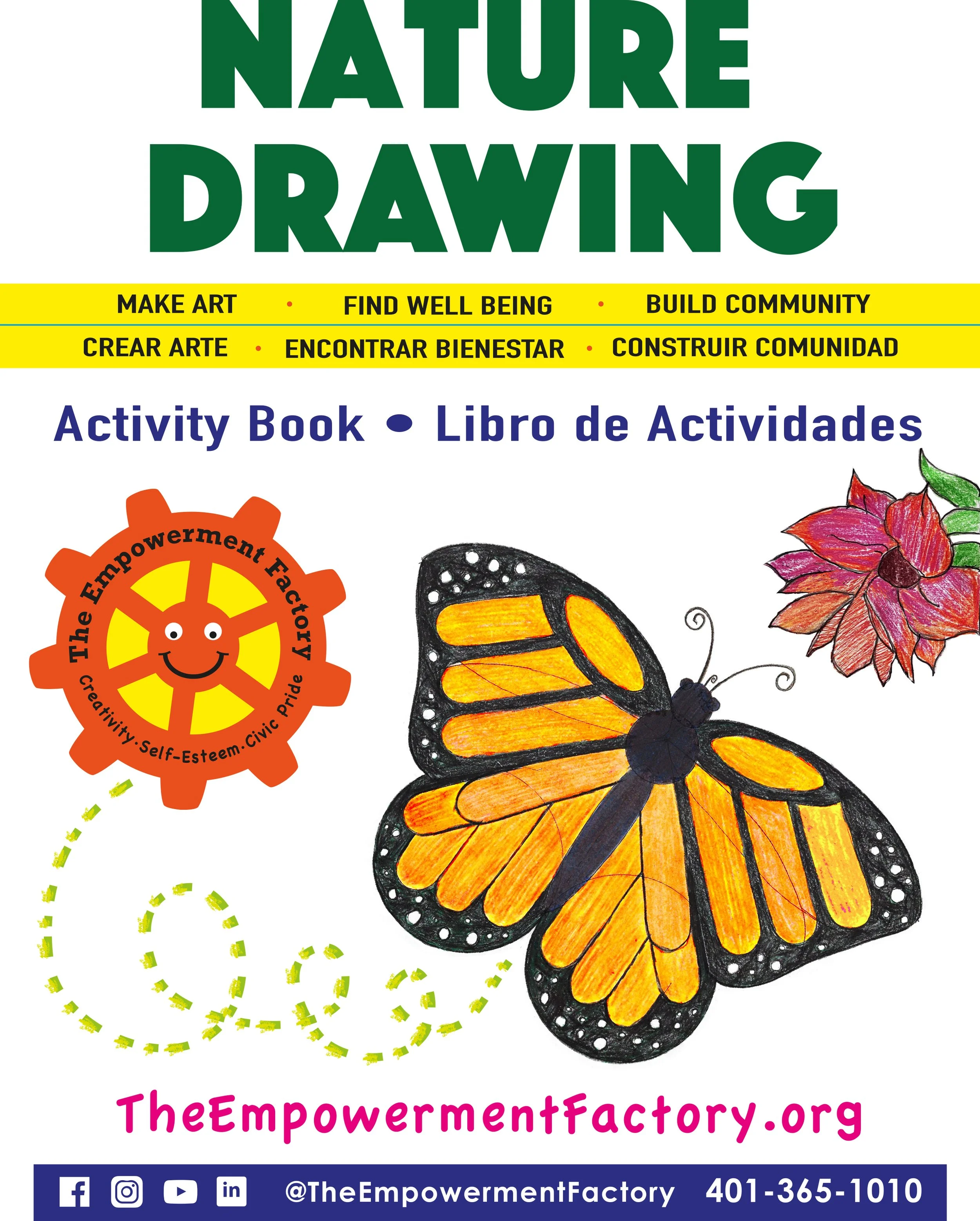 Cover of a children's activity book titled 'Nature Drawing'.