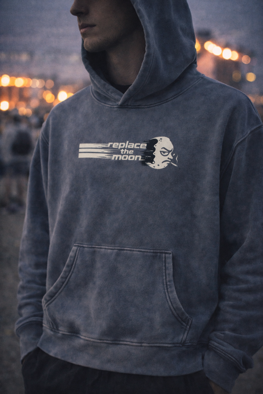 Striped Gibbous Lux Hoodie