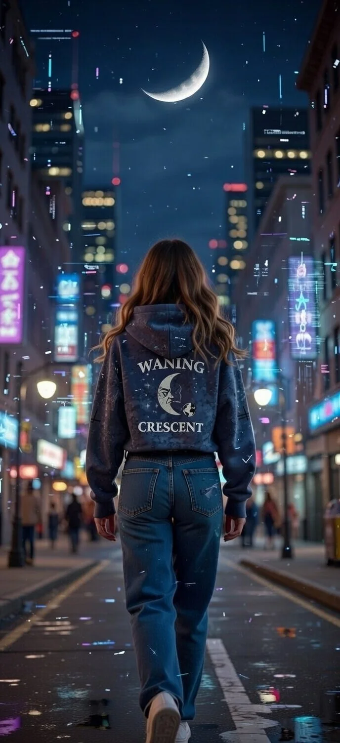 Waning Crescent Heavyweight Hoodie