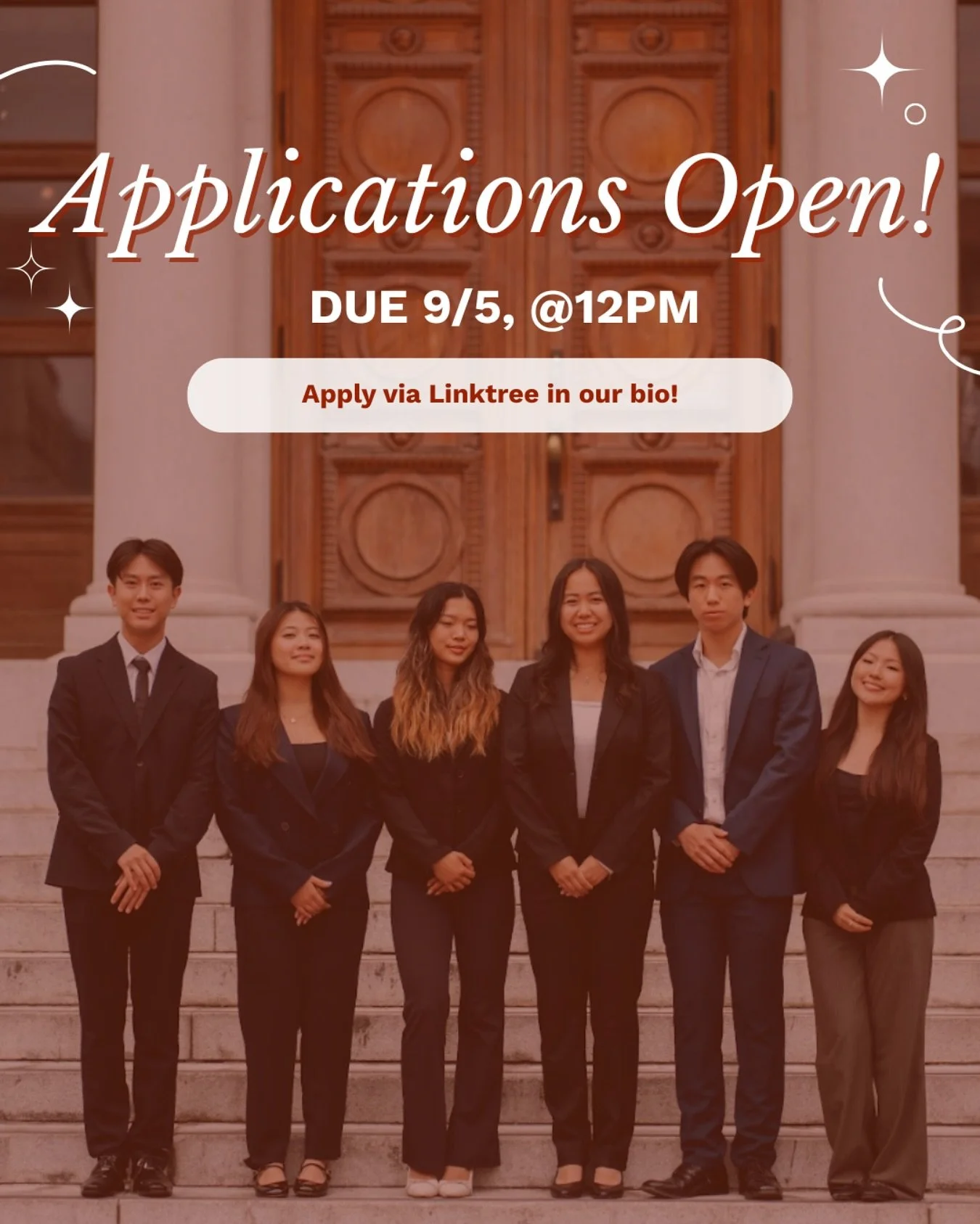 Applications for this recruitment are officially open! Make sure to check it out and submit by Friday at noon!