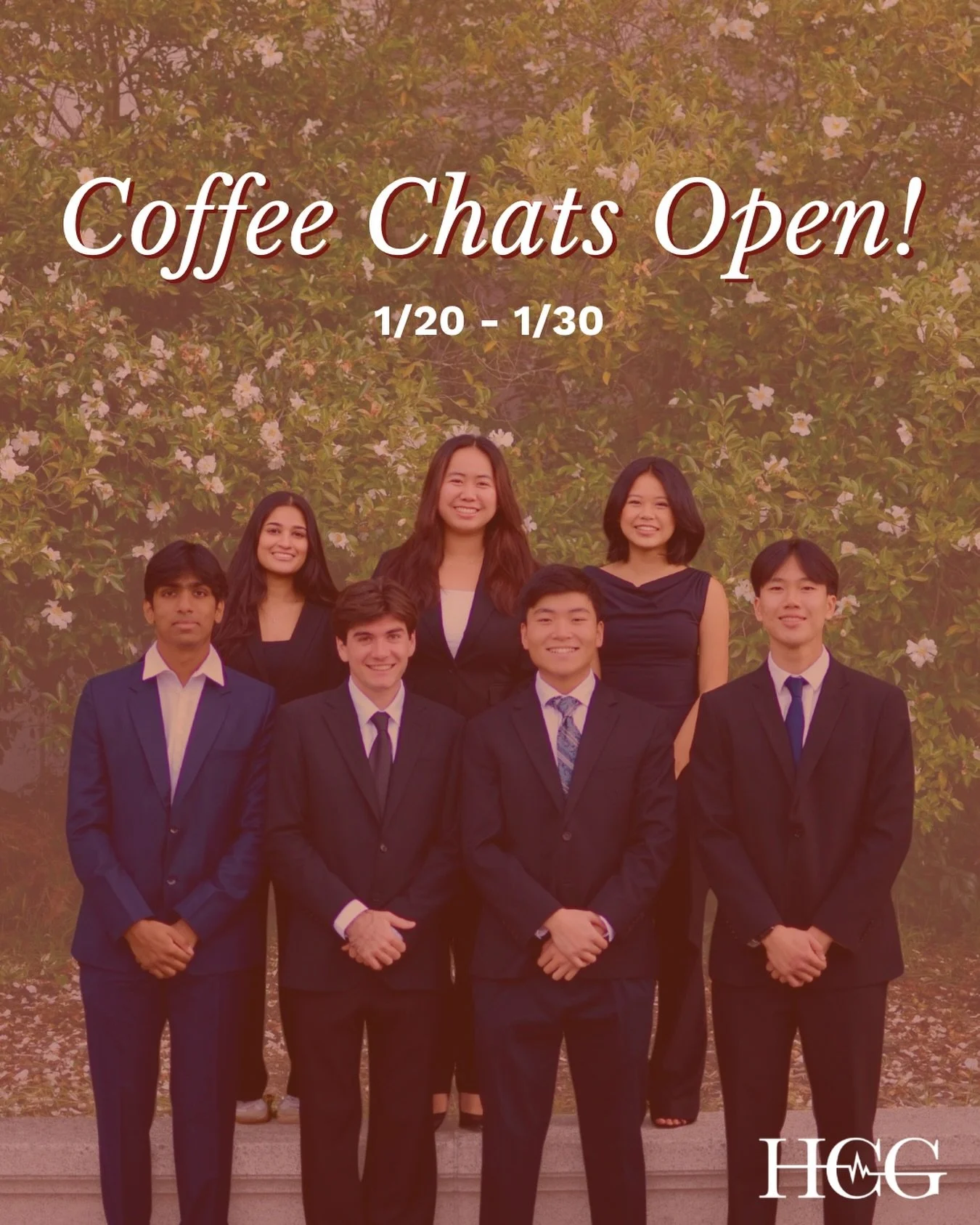 Sign up through berkeleyhcg.com/members and choose up to 1 coffee chat through calendly🤗🤗 We can&rsquo;t wait to meet you!