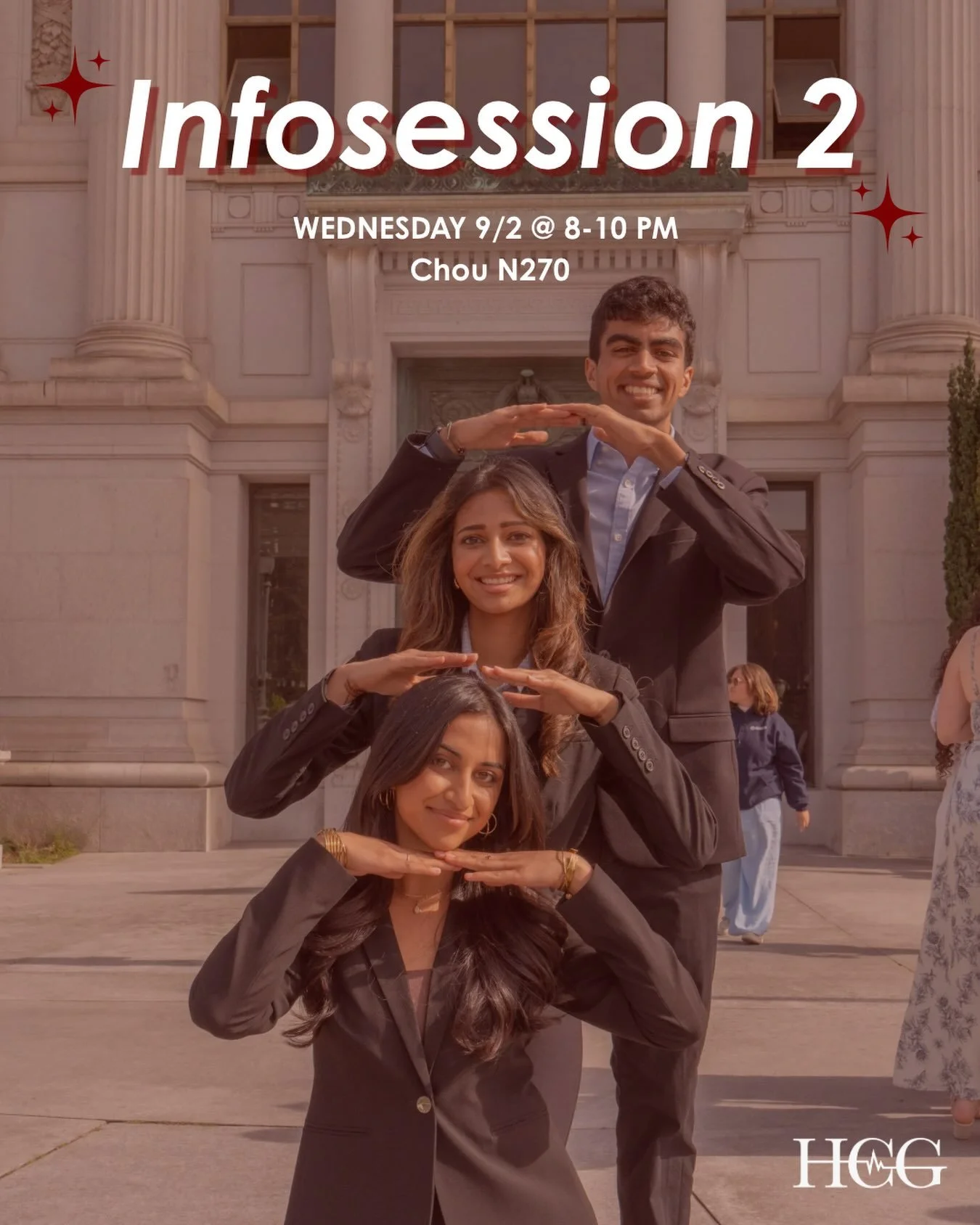 Come out and join us TONIGHT at INFOSESSION 2!! We will be located at Chou Hall in Room N270!! We are looking forward to seeing you all there!!