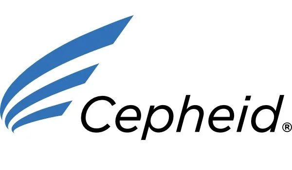 The Cepheid logo featuring a stylized blue swoosh and the company name in black text.