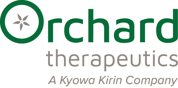 Orchard Therapeutics logo with a stylized leaf and circle design