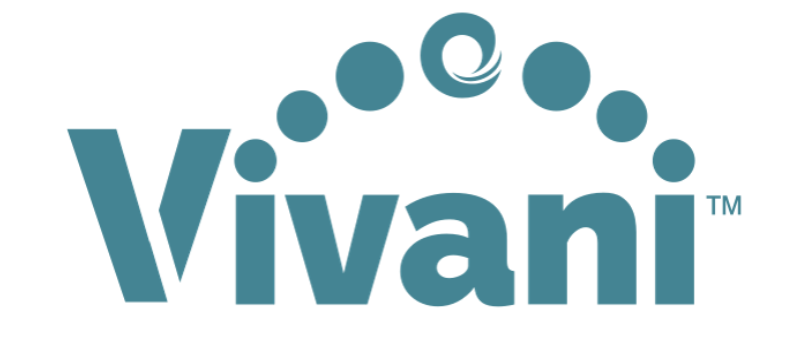 Vivani logo with stylized circles and a swirl design above the text