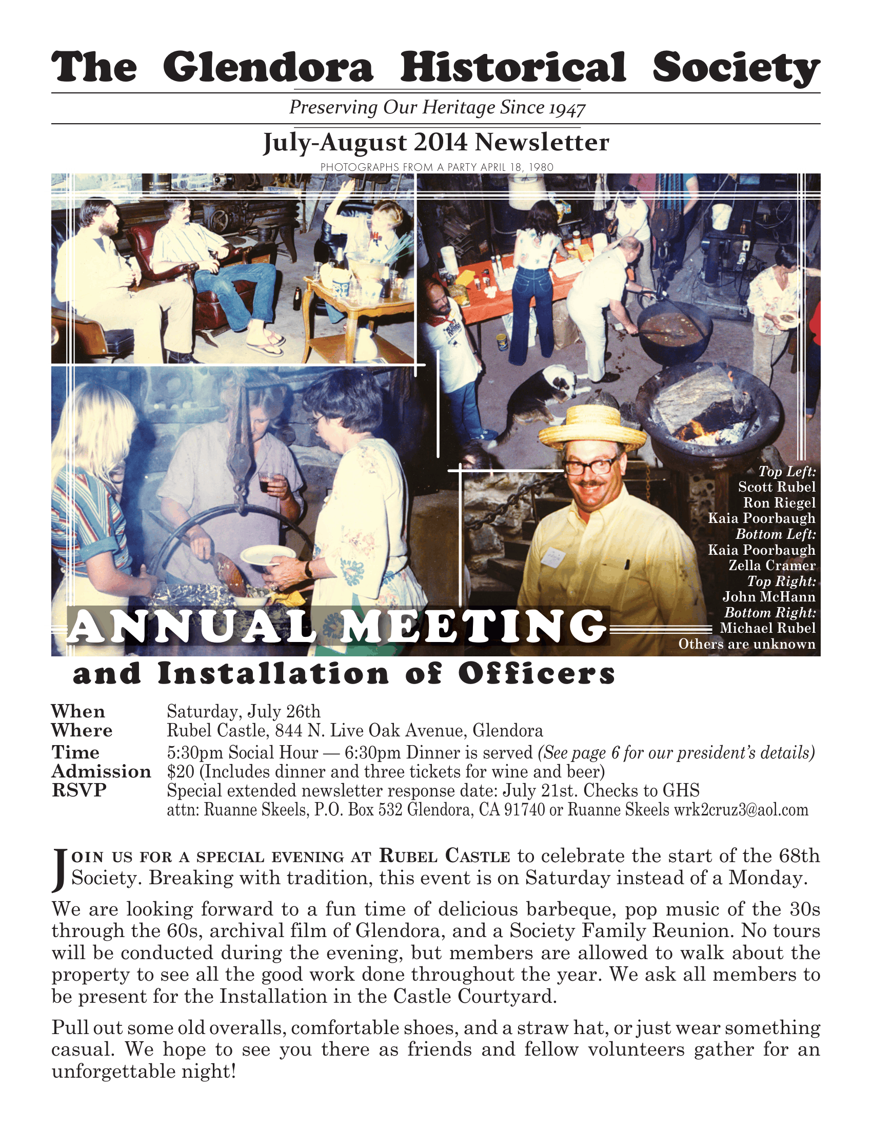 Annual Meeting &amp; Installation of Officers