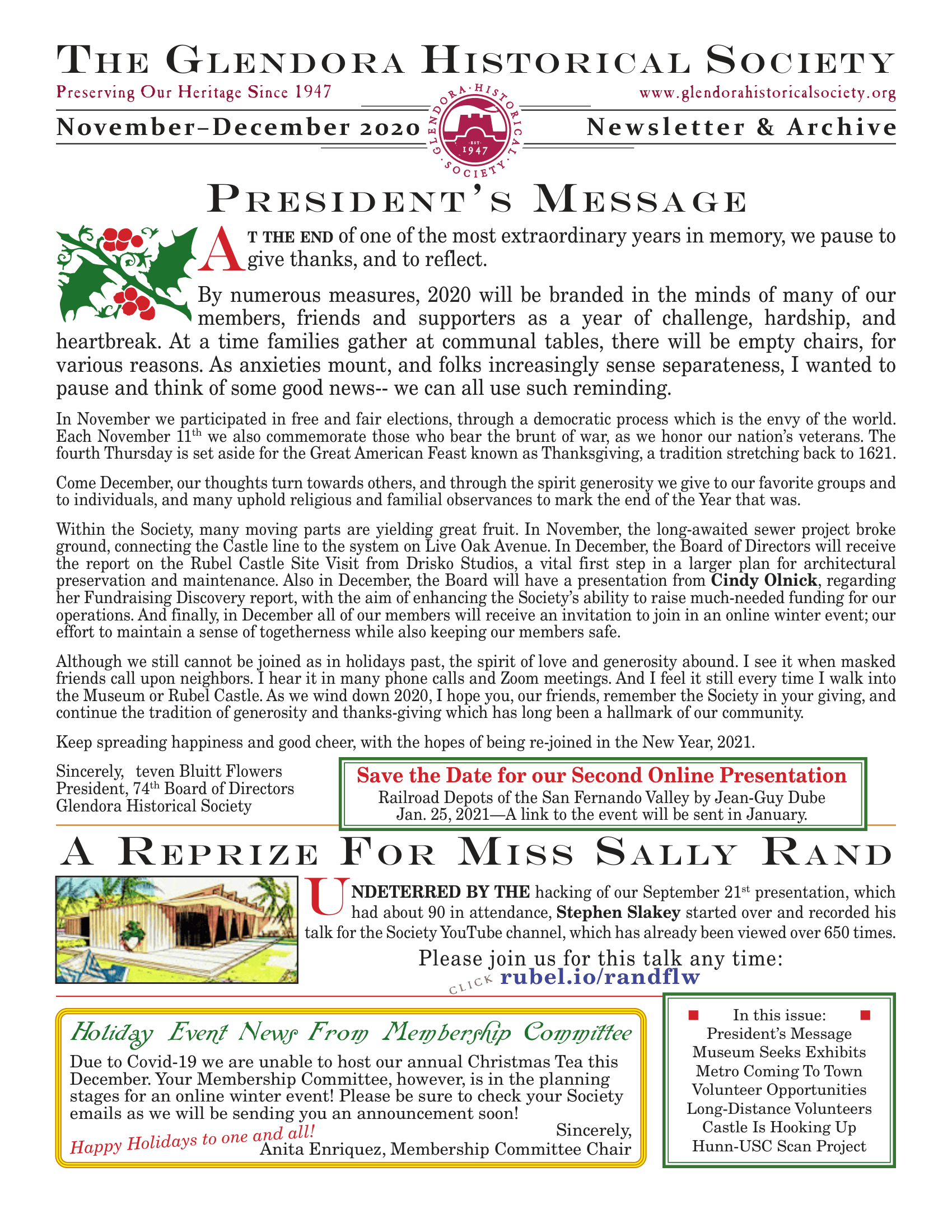 President’s Message