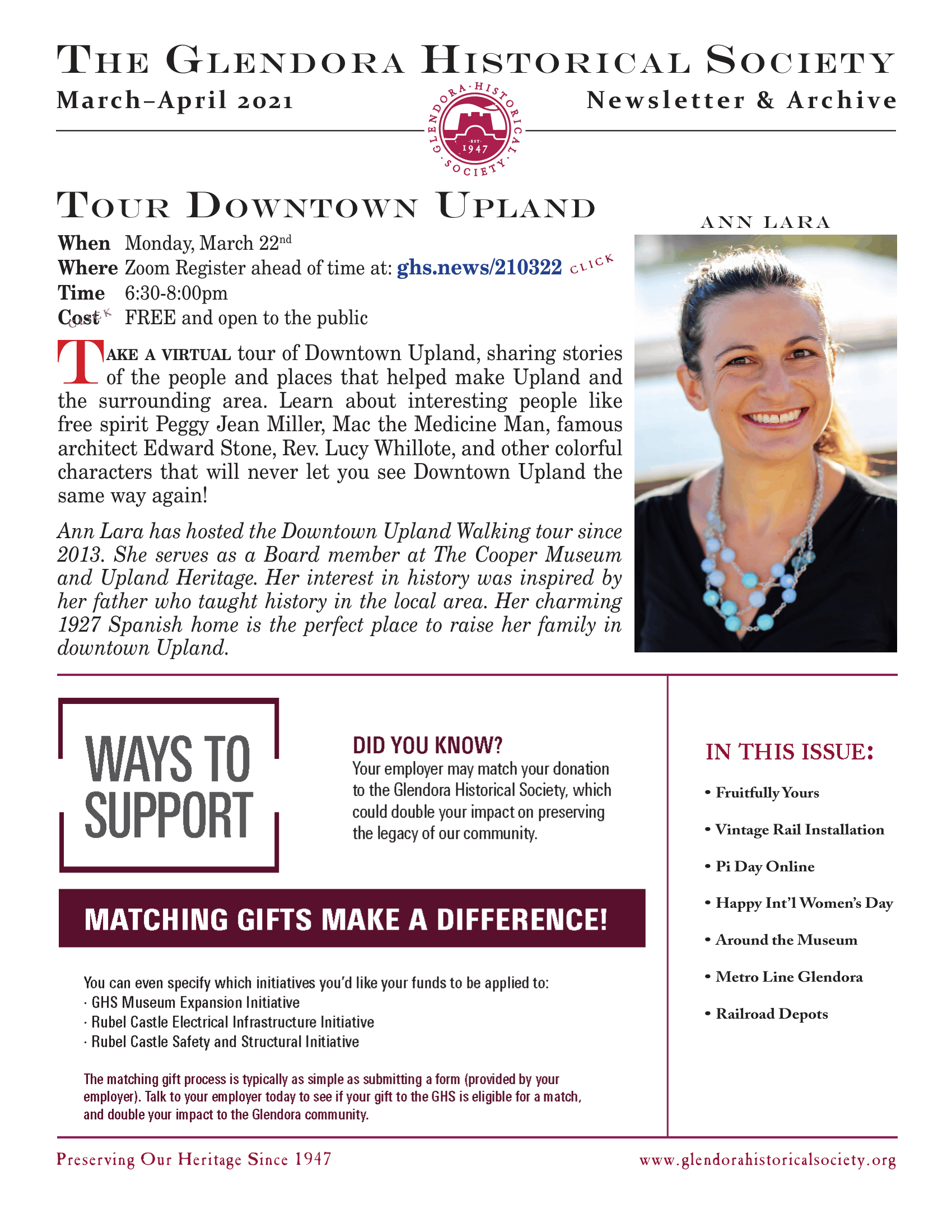 Tour Downtown Upland