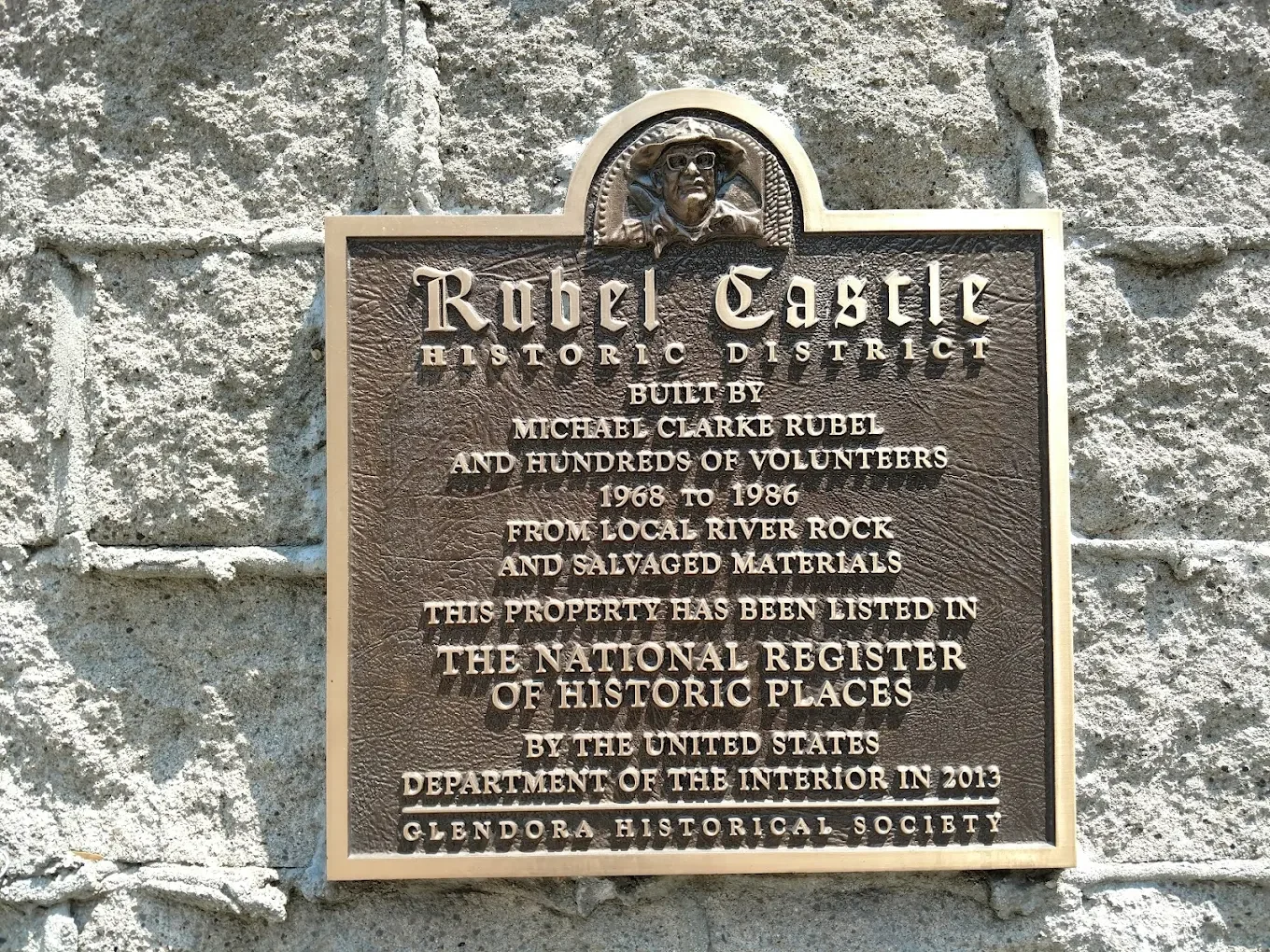 Rubel Castle National Historic District sign
