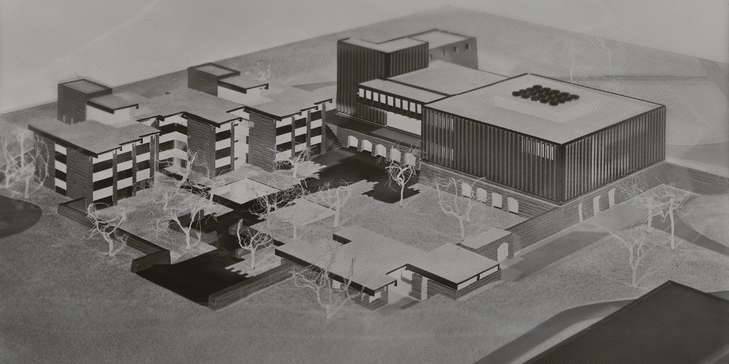 Maquette river side of The Lutheran Seminary.