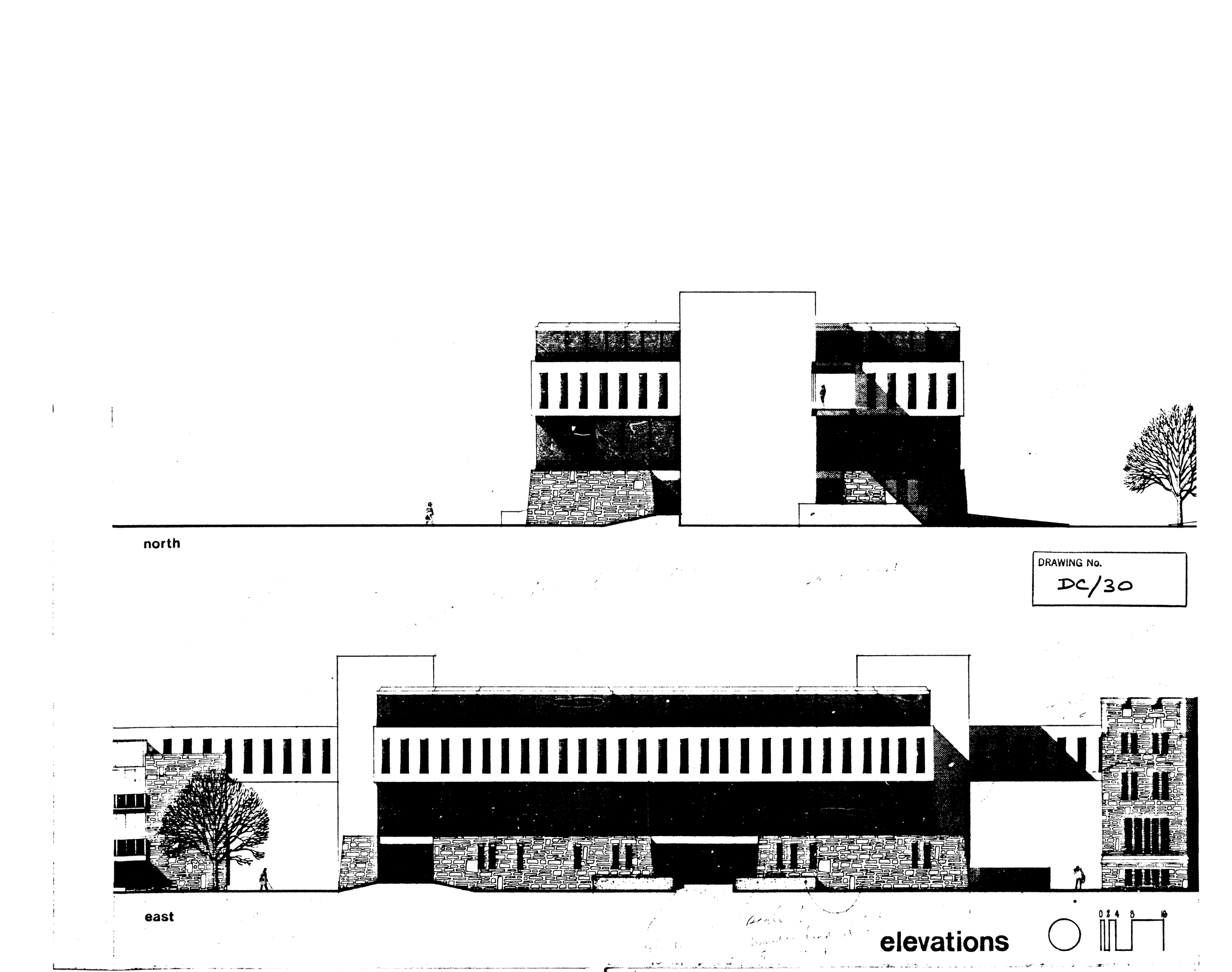 Elevations of The Dental Building.