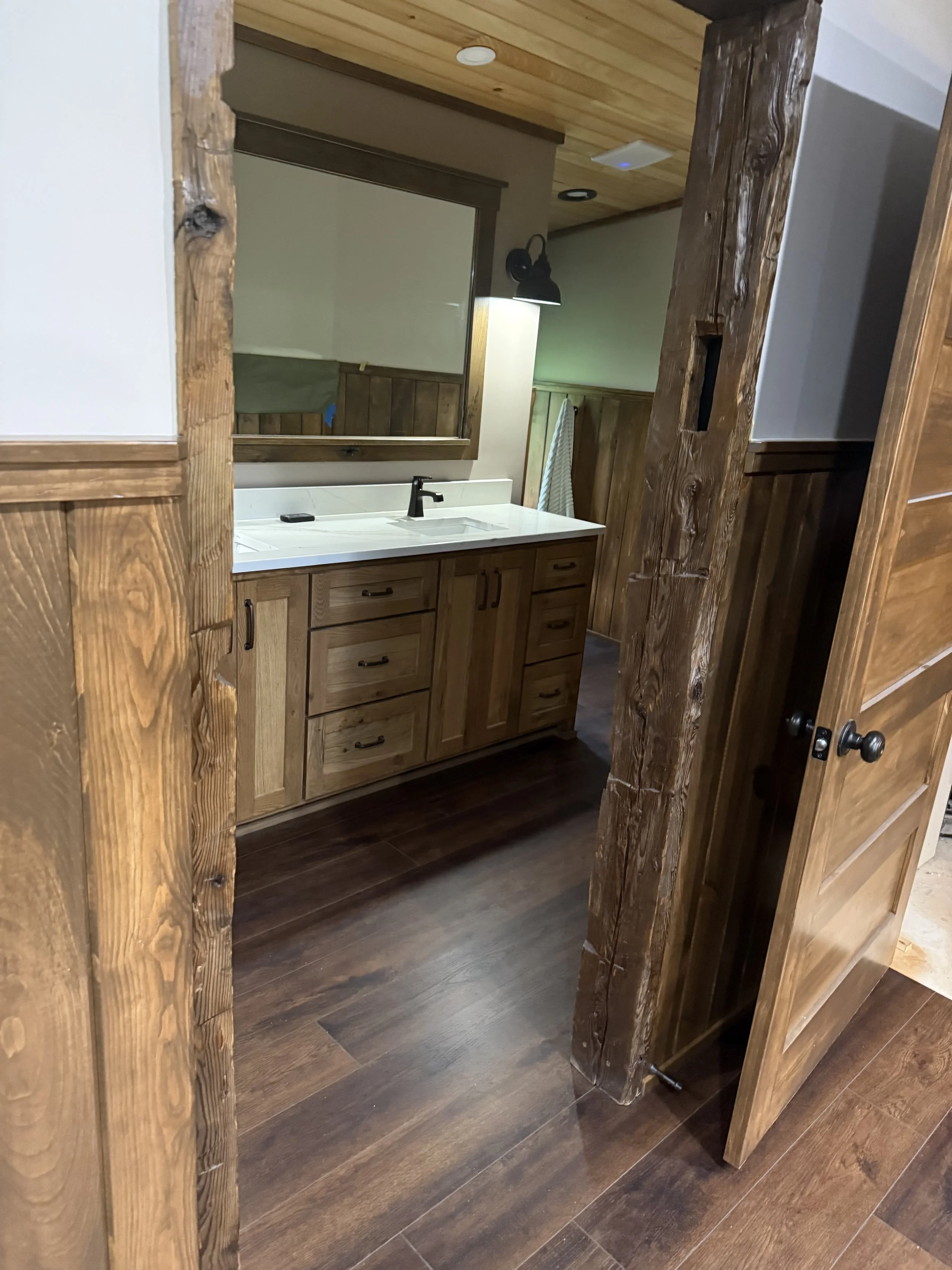 Rustic Master Bedoom and Bath