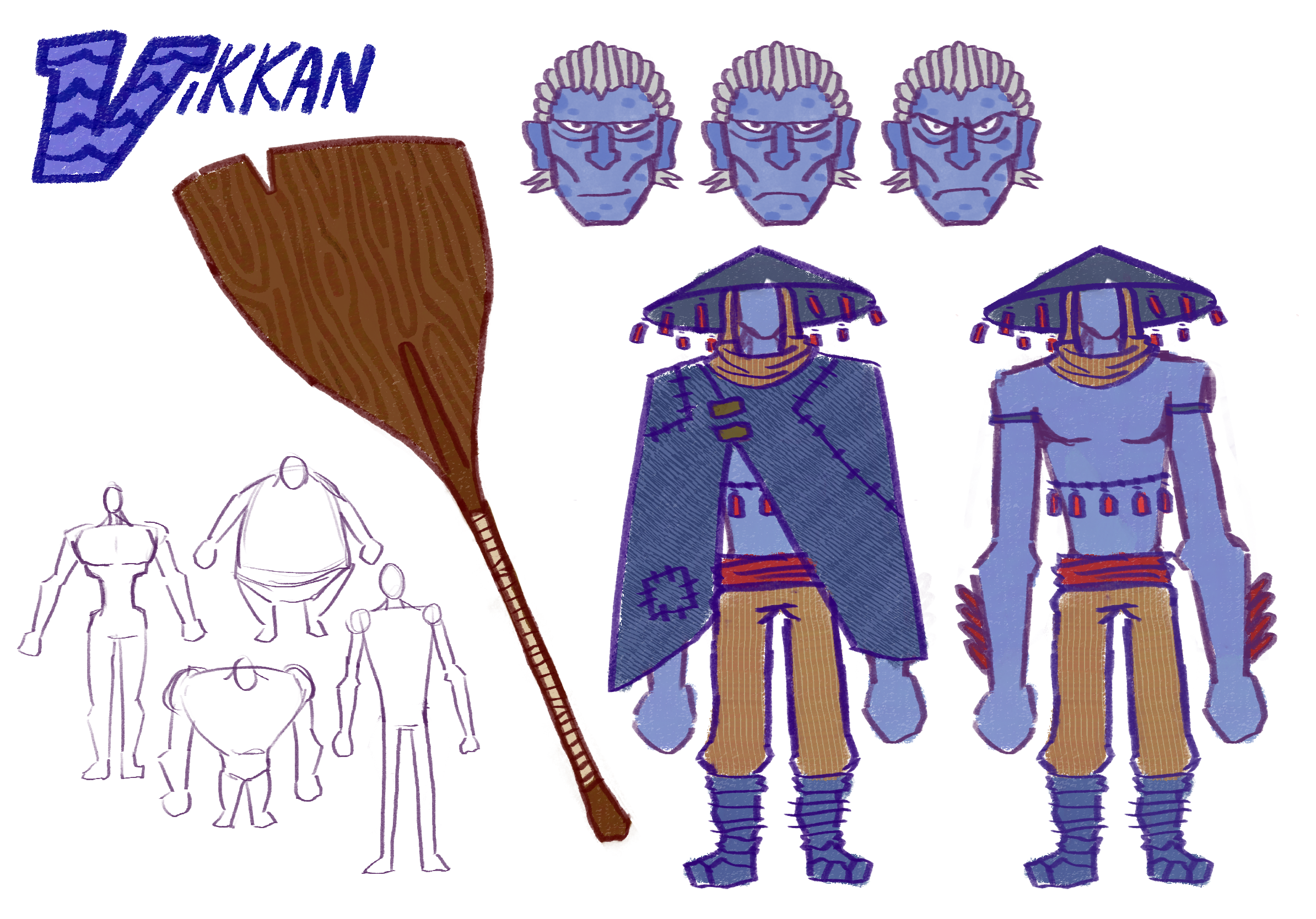 Vikkan Root, a hulking fish creature who wields a large oar as his weapon. 

Based on an oarfish, with his design resembling that of the Ferryman. (2025)