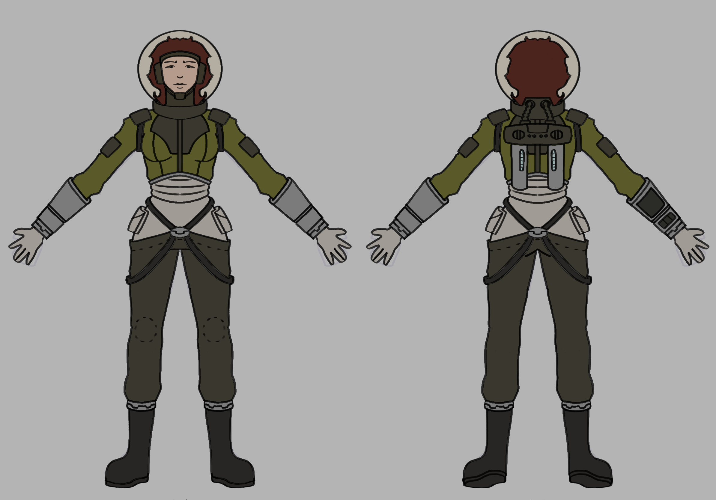 Sherri, a space fighter pilot from a small military federation. (2025)
