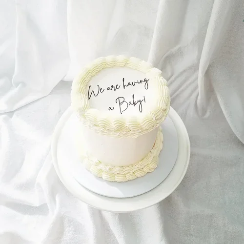 6" Round Baby Shower Cake