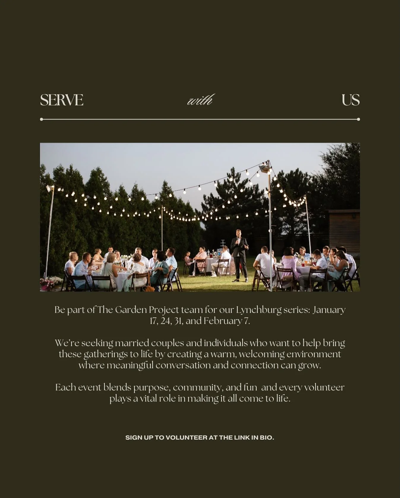 Want to be part of something meaningful (and fun)?
Volunteer with us this January and help make The Garden Project come to life.