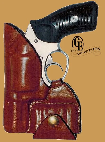 Ruger SP101, Shoot thru design, Hammer shroud. Cylinder molded for free travel. 5 round speed strip