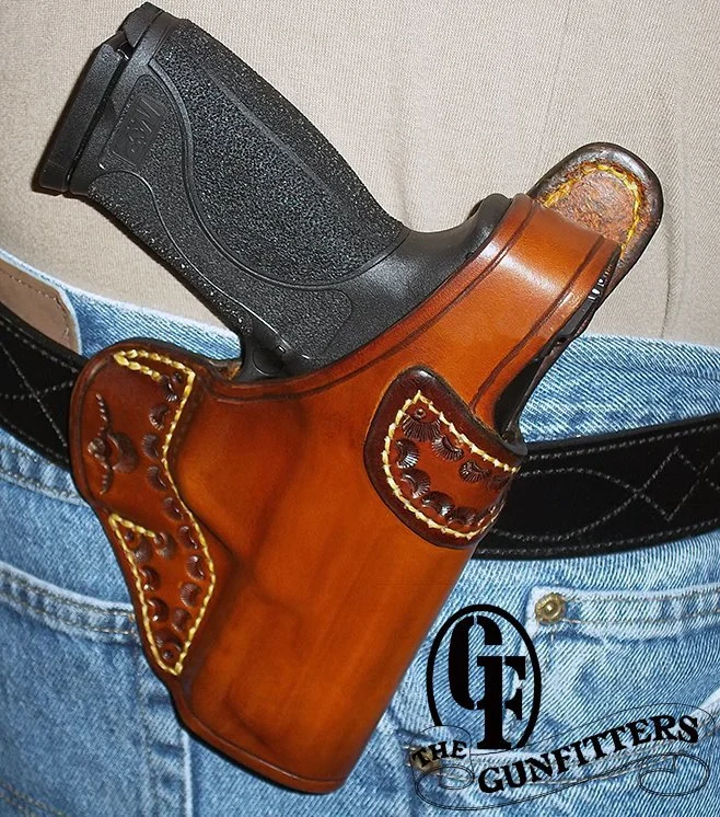 S&W M&P Thumb break, border tooled top band, tooled welt accents