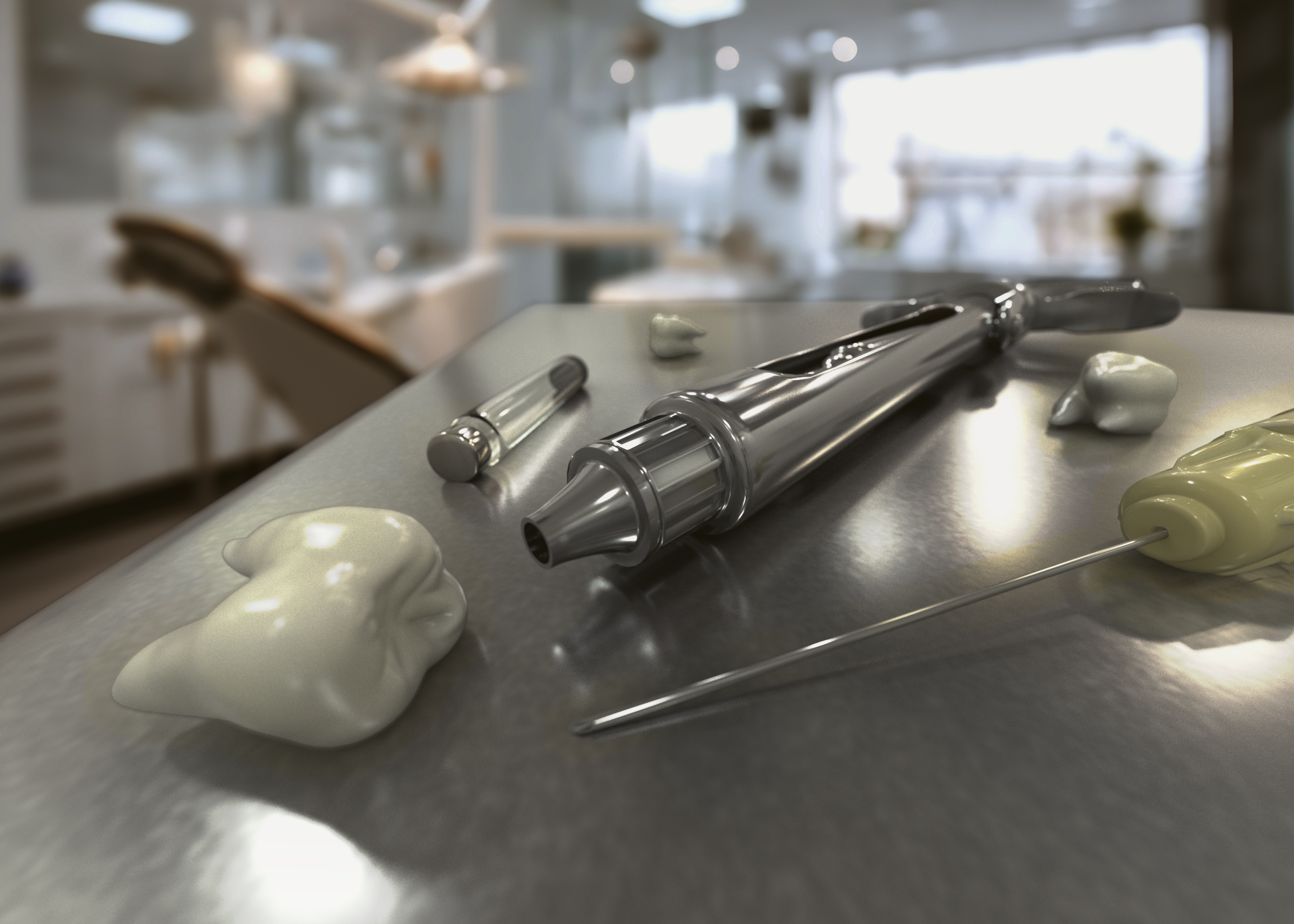   Dental Office  , Cinema4D, Adobe Photoshop, 2025. 
  