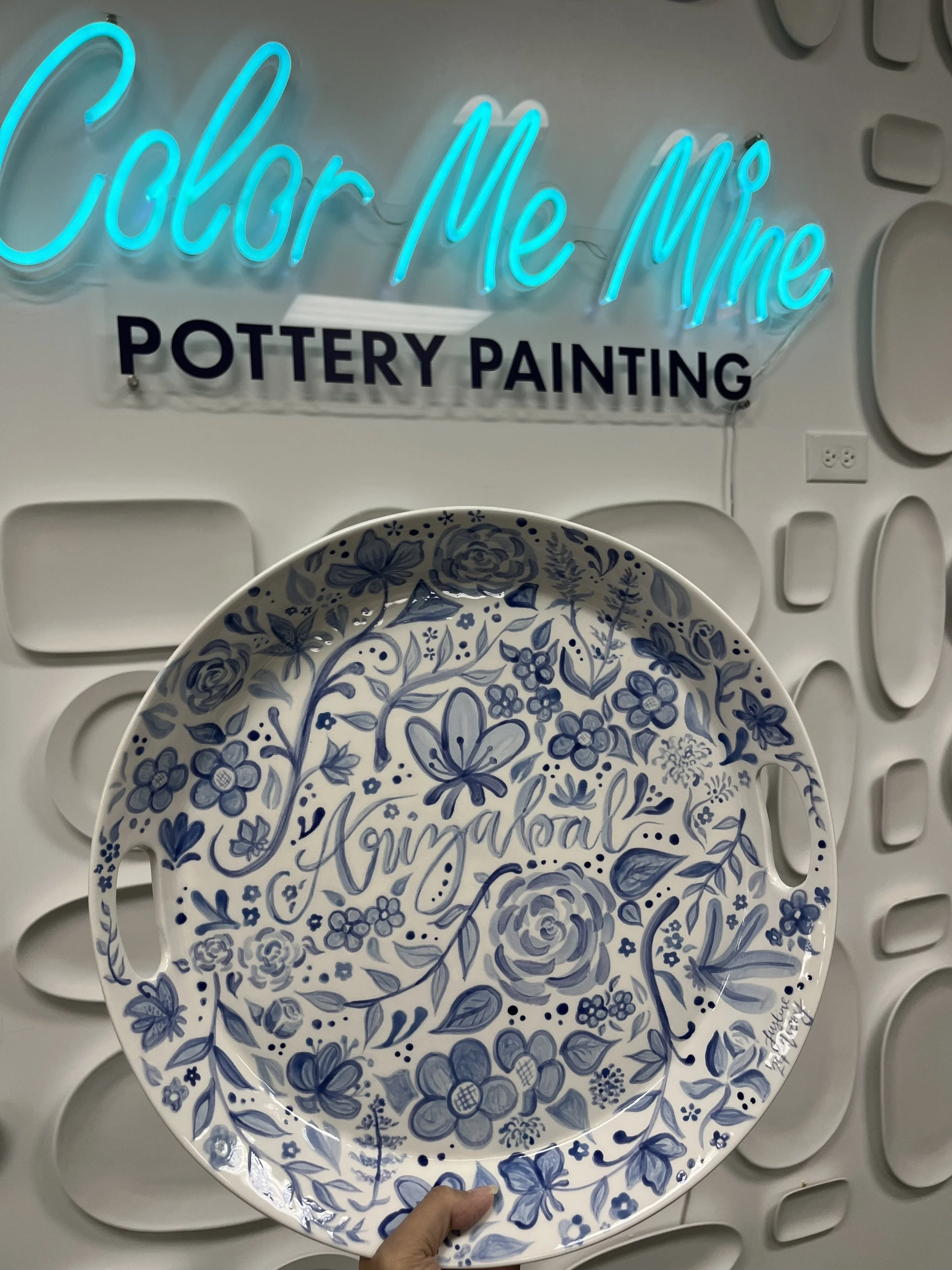   Arizabal Platter  , Glaze on Pottery, 2024.