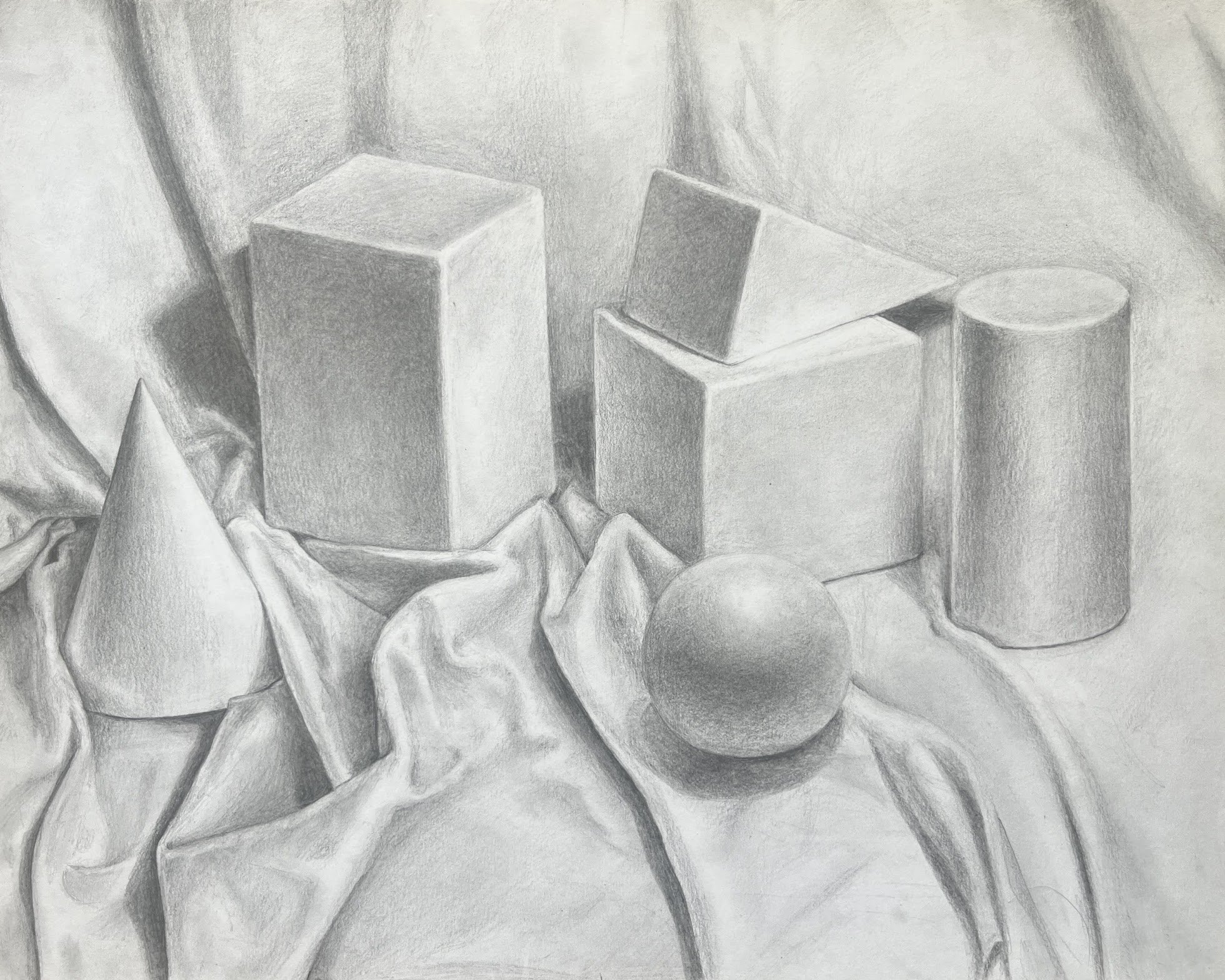   Forms  , Graphite on Bristol, 2024.