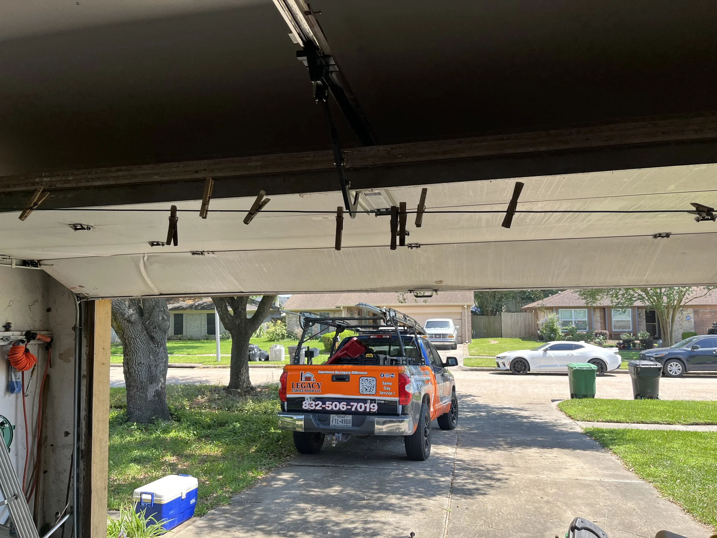 DOOR OFF TRACK IN CLEAR LAKE TEXAS