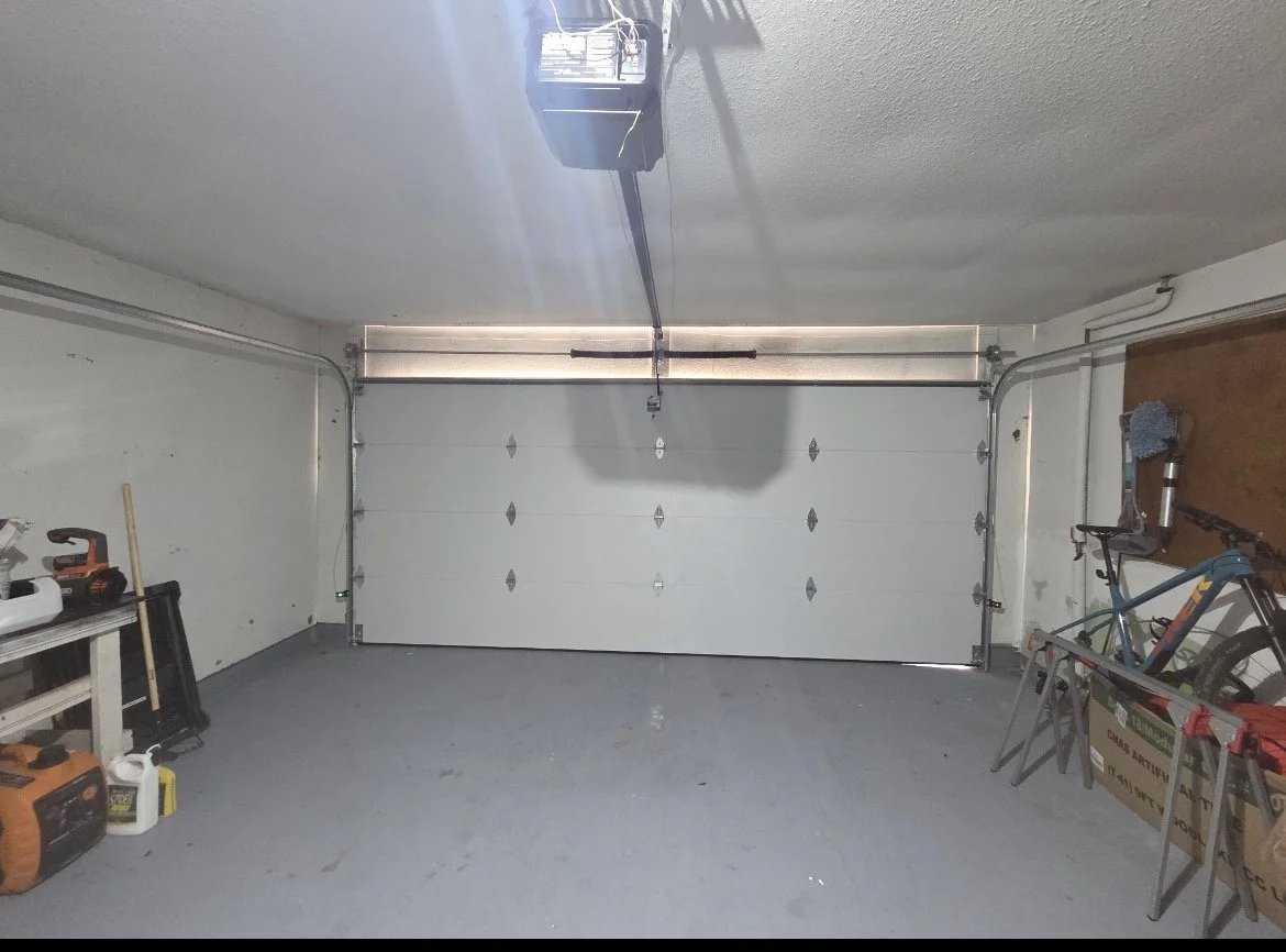 STEEL BACK INSULATED GARAGE DOOR IN LA MARQUE TEXAS