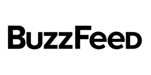 BuzzFeed logo in black text. MICHELLE HADLEY