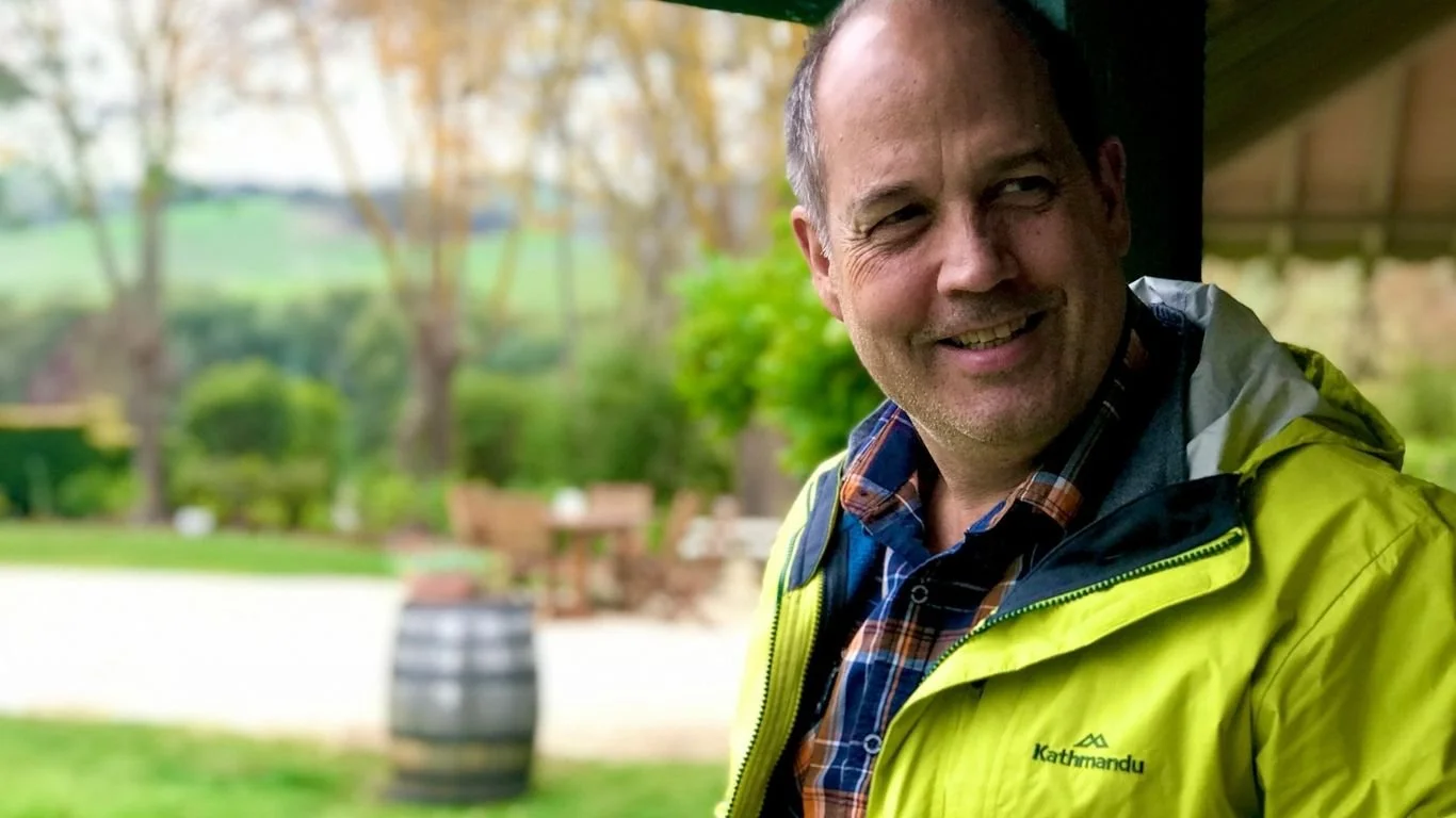 A relaxed outdoor setting suggesting forward movement and renewed focus