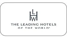 Logo for the Leading Hotels of the World, with initials LHW and the company's name.