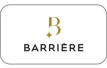 Barrière logo with a gold letter 'B' and the word 'BARRIÈRE' below