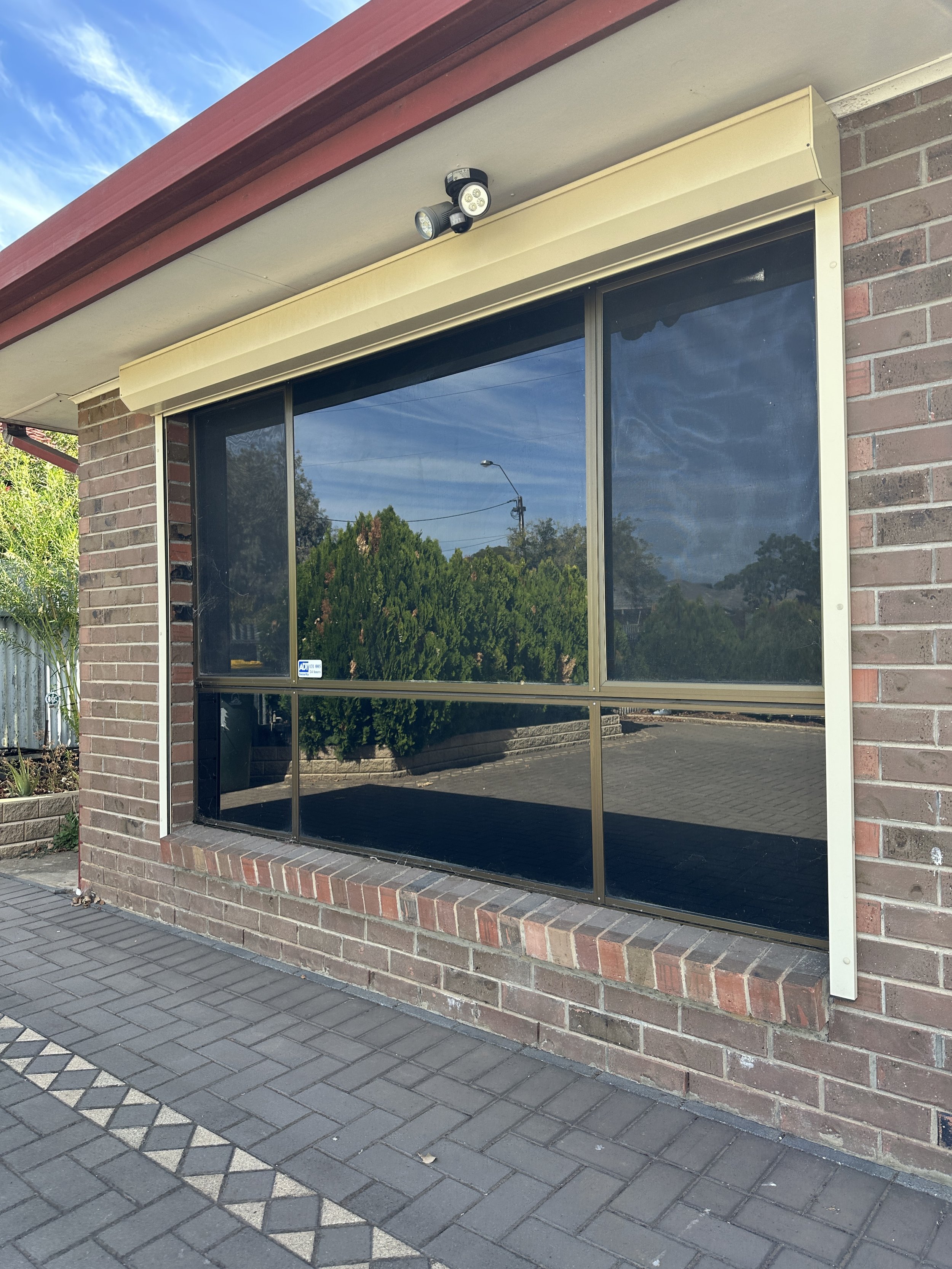 Home window dark tinted.