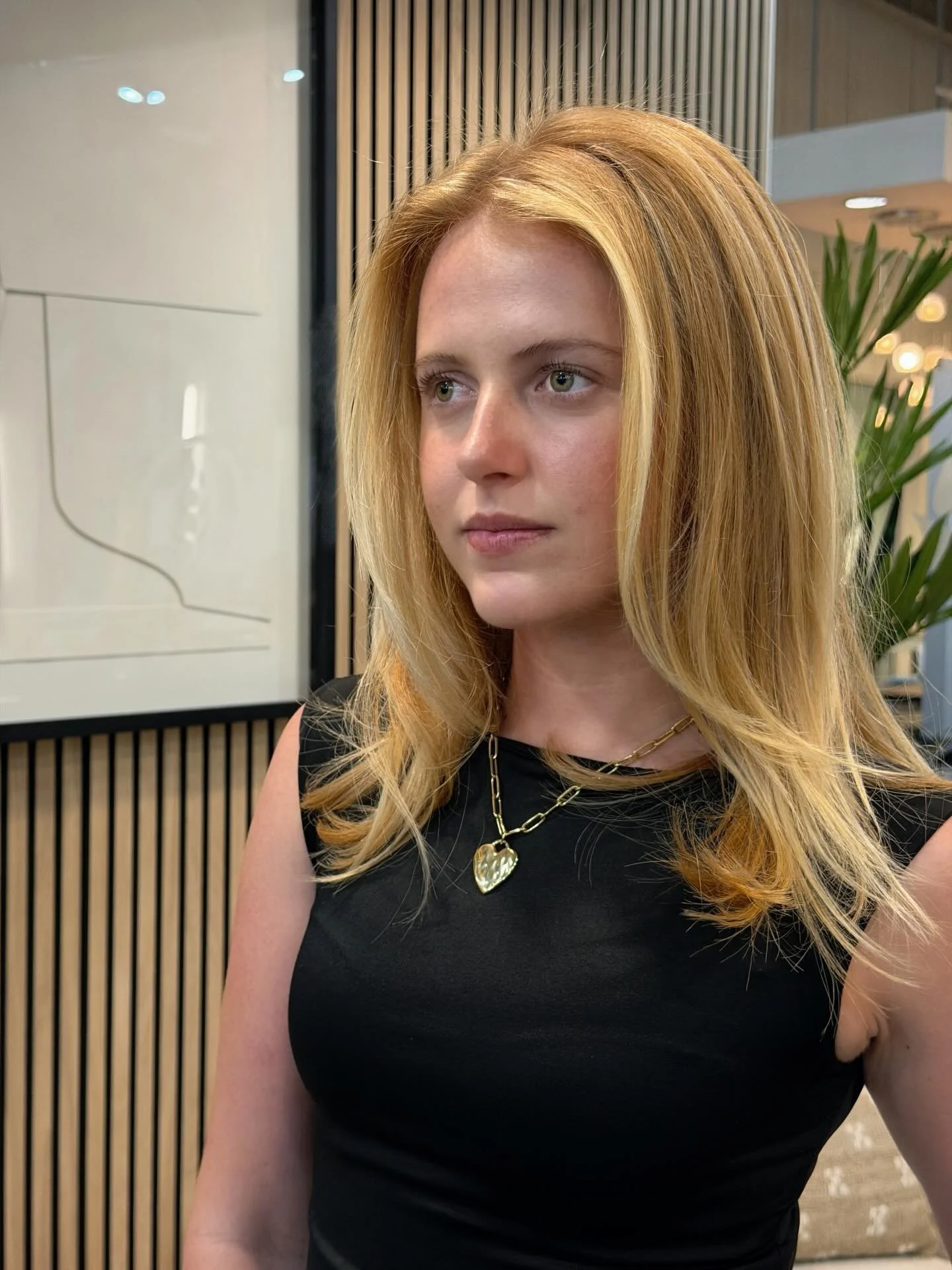 Money piece and face framing highlights &amp; tone on the most gorgeous girly. Thanks @hayleeboverman for trusting me with your hair ❤️🥹