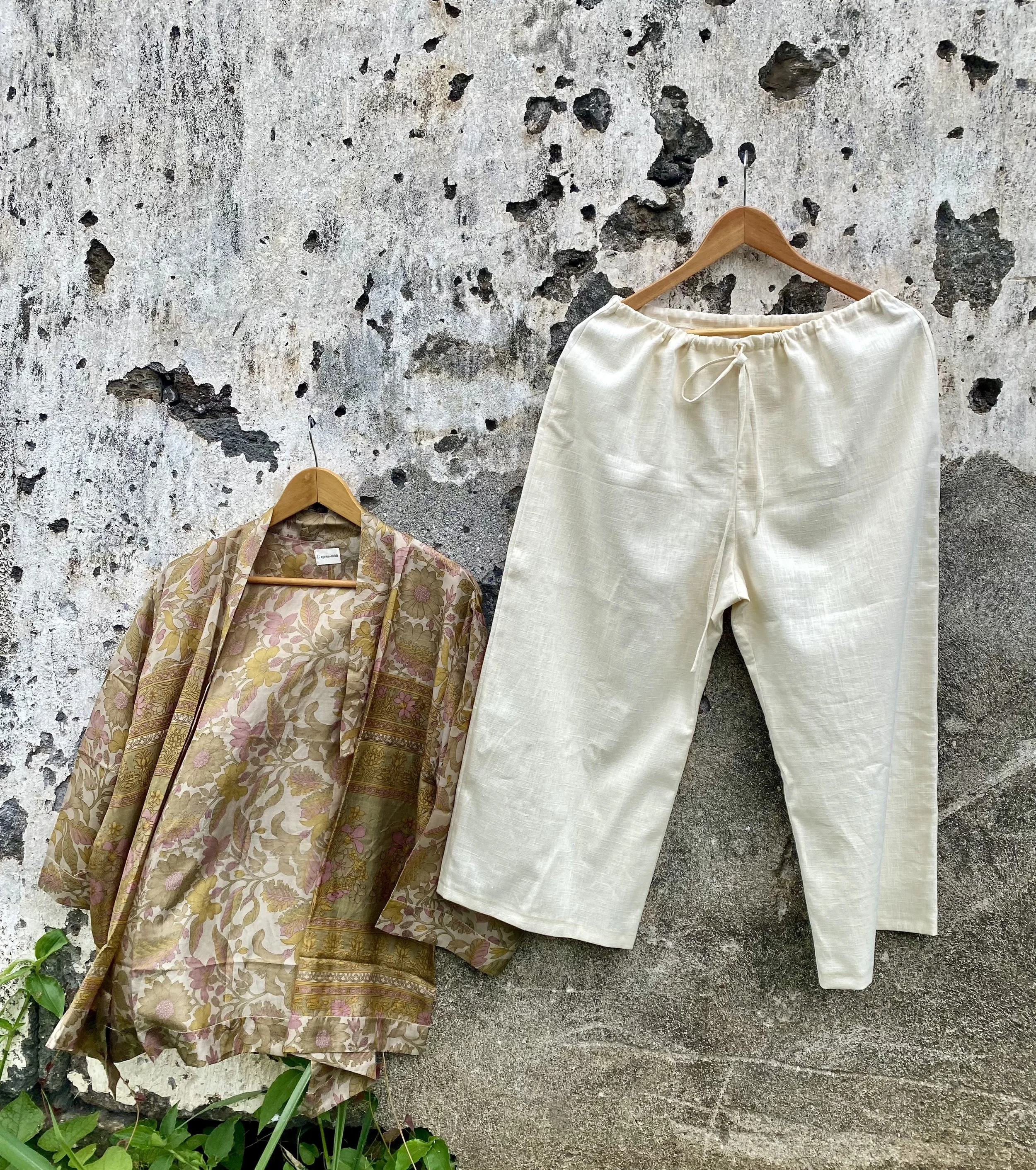 Pantalon Jacqueline lin écru