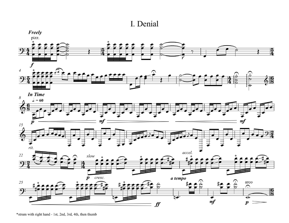Grief - An Unaccompanied Suite for Solo Double Bass