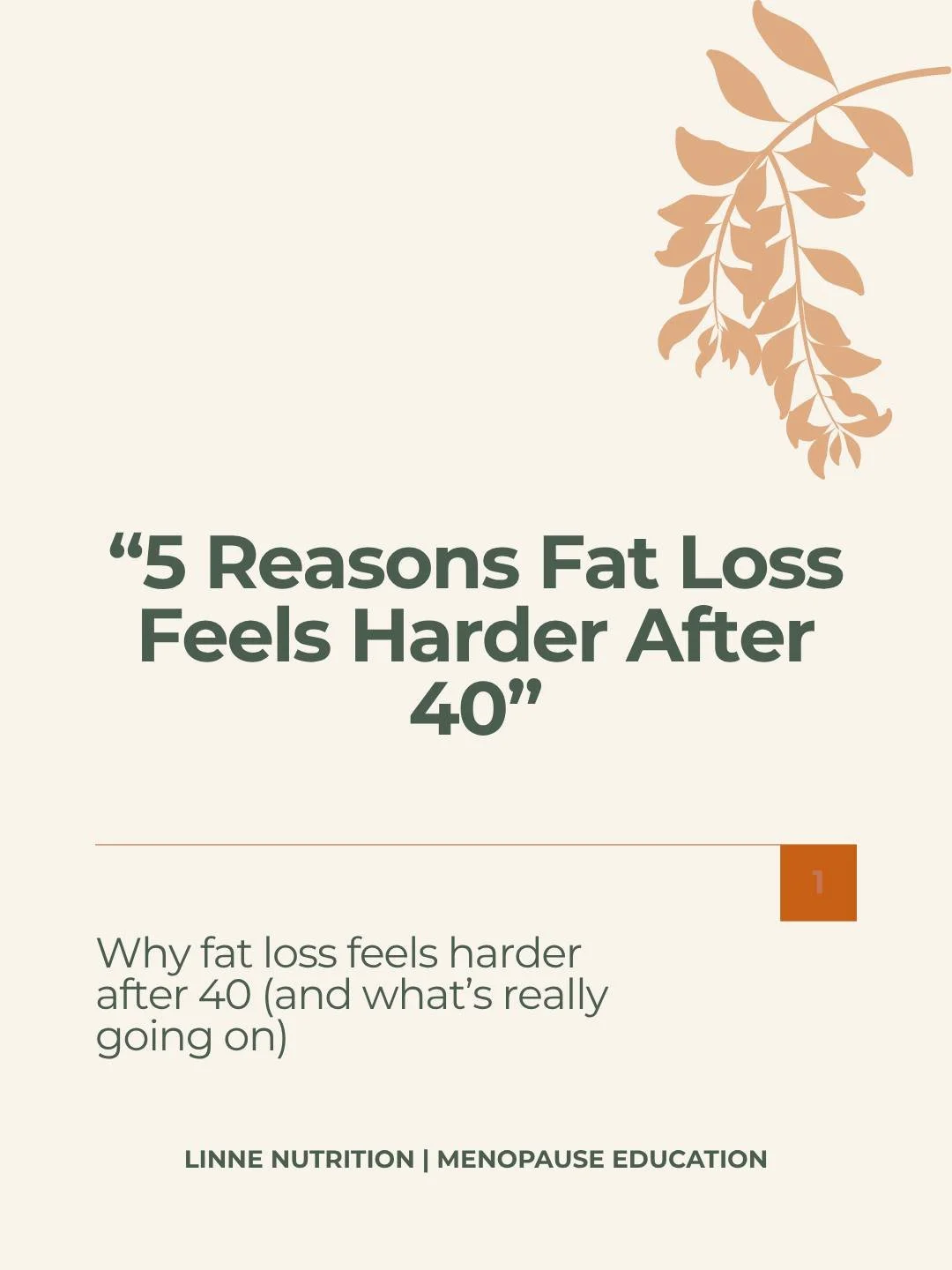If fat loss feels harder after 40&hellip; you&rsquo;re not imagining it.

But it&rsquo;s not because your body is &ldquo;working against you.&rdquo;

It&rsquo;s because your body is changing&mdash;and your strategy needs to change too.

Hormones shif