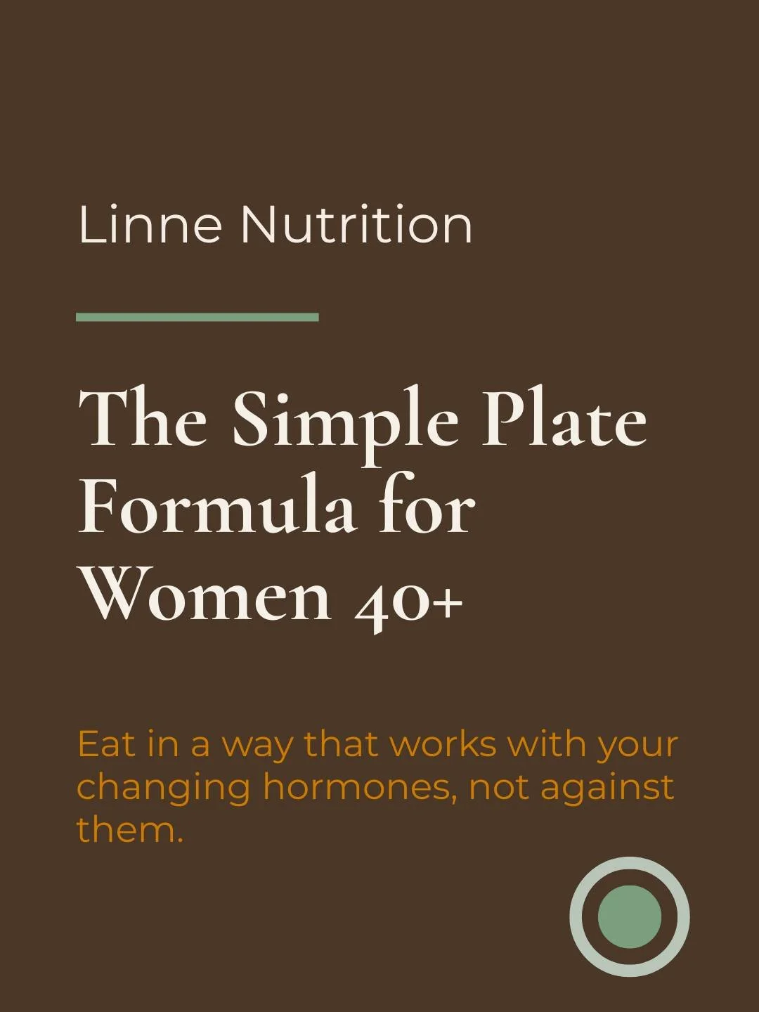 The simple plate formula that every woman over 40 needs to know. 🍽️

No calorie counting. No complicated meal plans. Just a straightforward way to build every meal so it actually works with your hormones, not against them.

After 40, three things ch