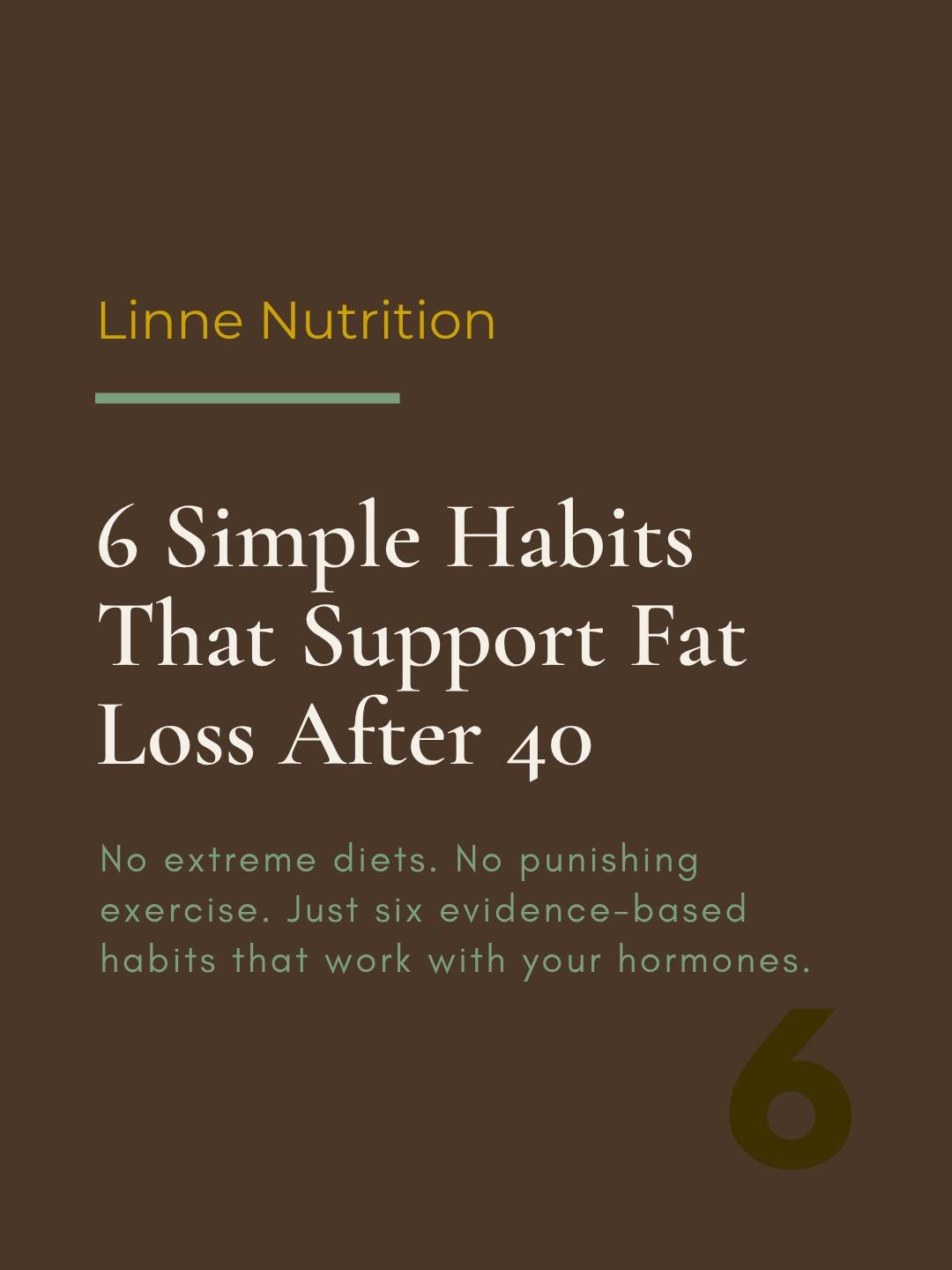 👉 &ldquo;Fat loss after 40 is simpler than you think&hellip;&rdquo;

6 simple habits that support fat loss after 40, and none of them involve eating less. 👇

Most advice for women over 40 still focuses on restriction. Eat less. Move more. Try harde