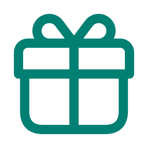 Icon of a wrapped gift box with a bow on top