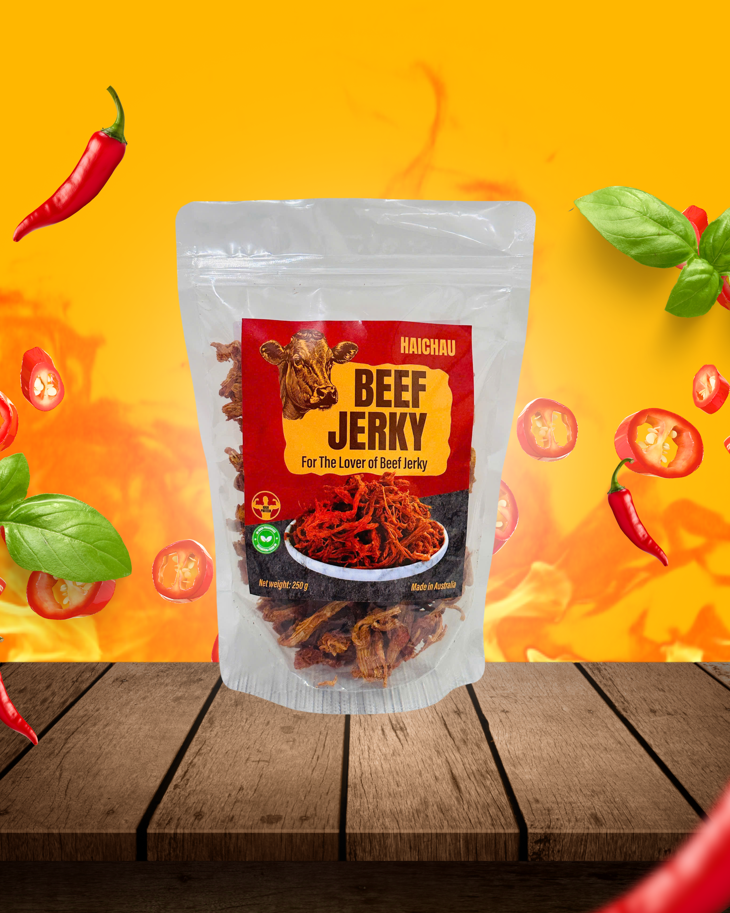 HAI CHAU Pulled Beef Jerky 250g