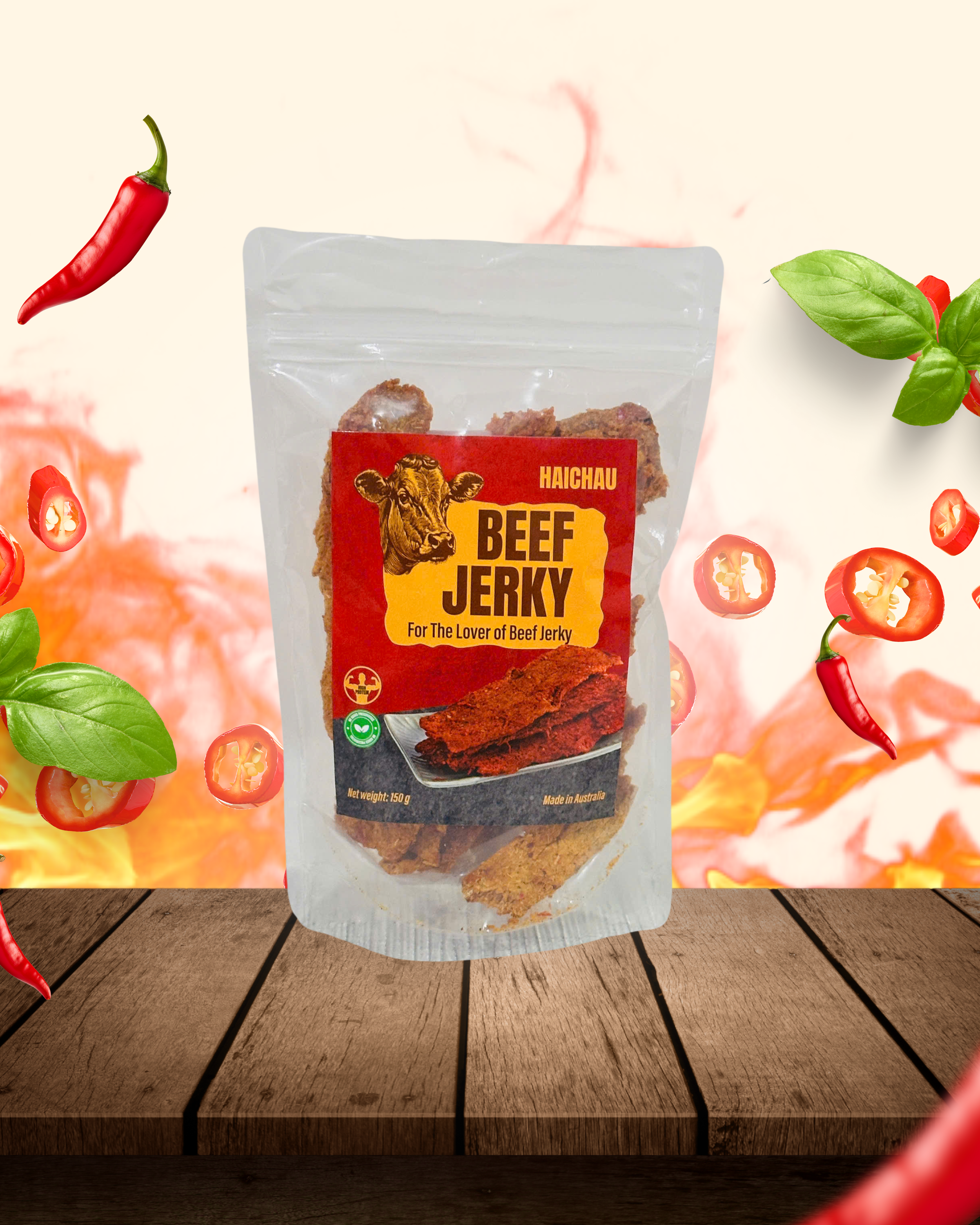 HAI CHAU Sliced Beef Jerky 150g