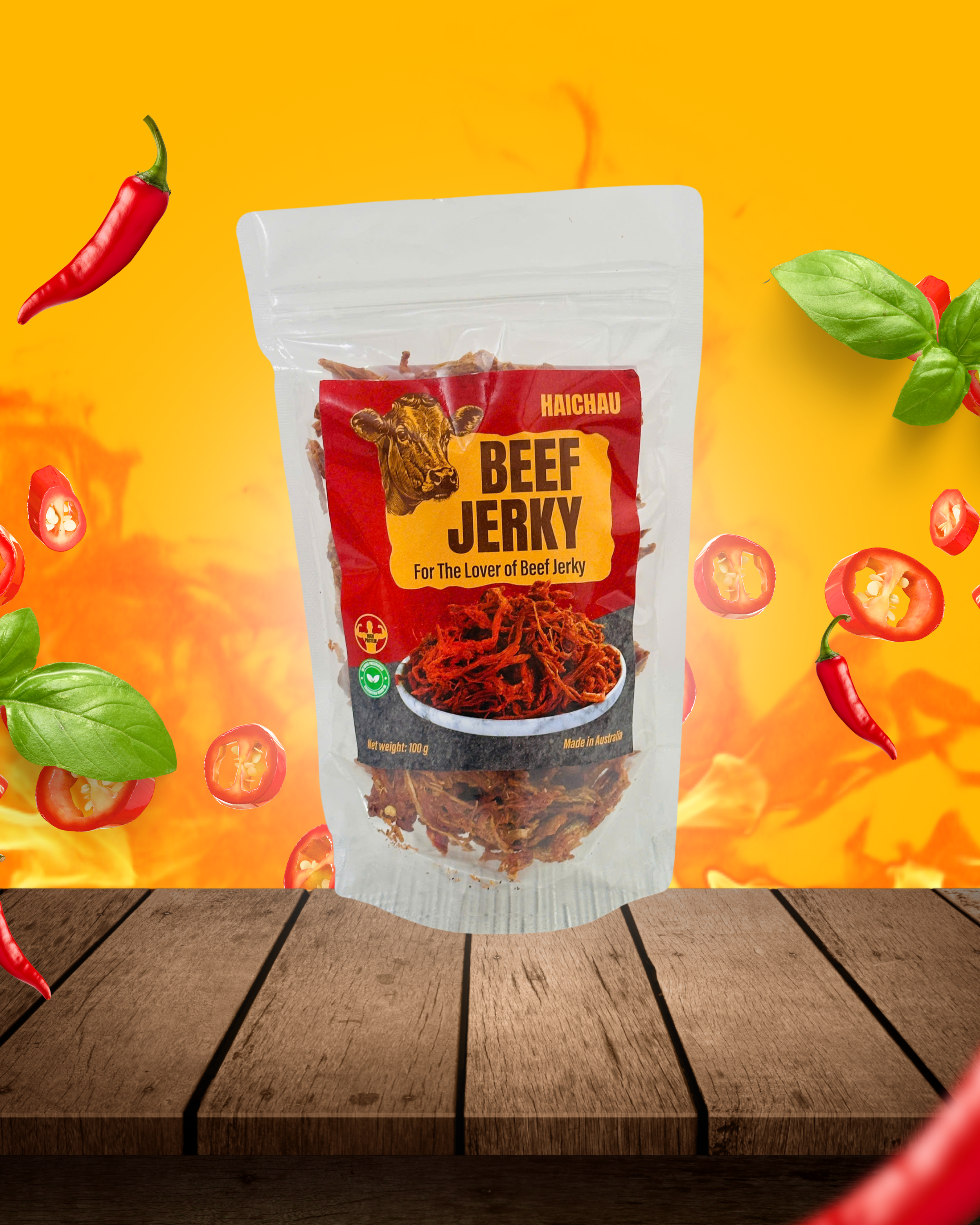 HAI CHAU Pulled Beef Jerky 100g