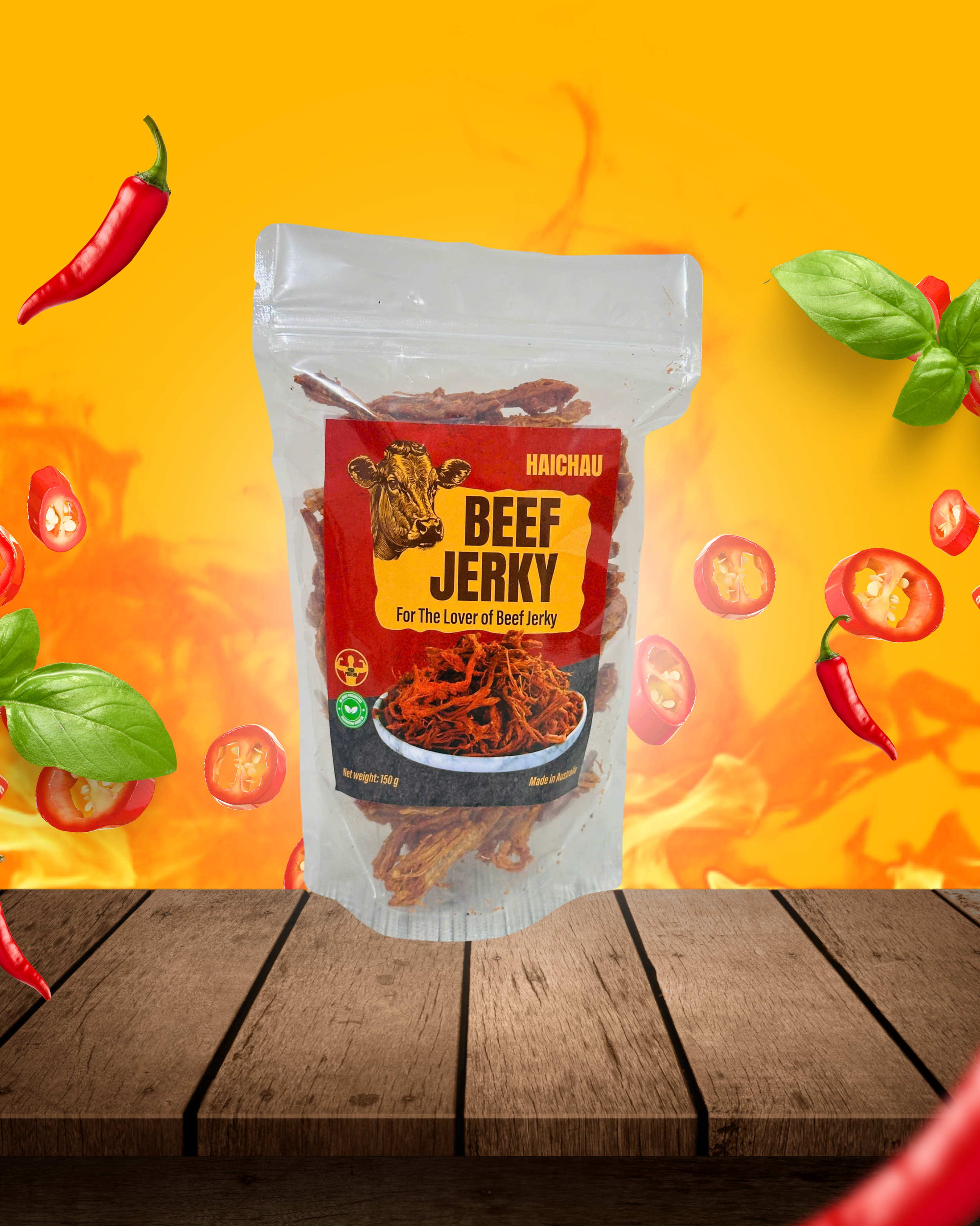 HAI CHAU Pulled Beef Jerky 150g