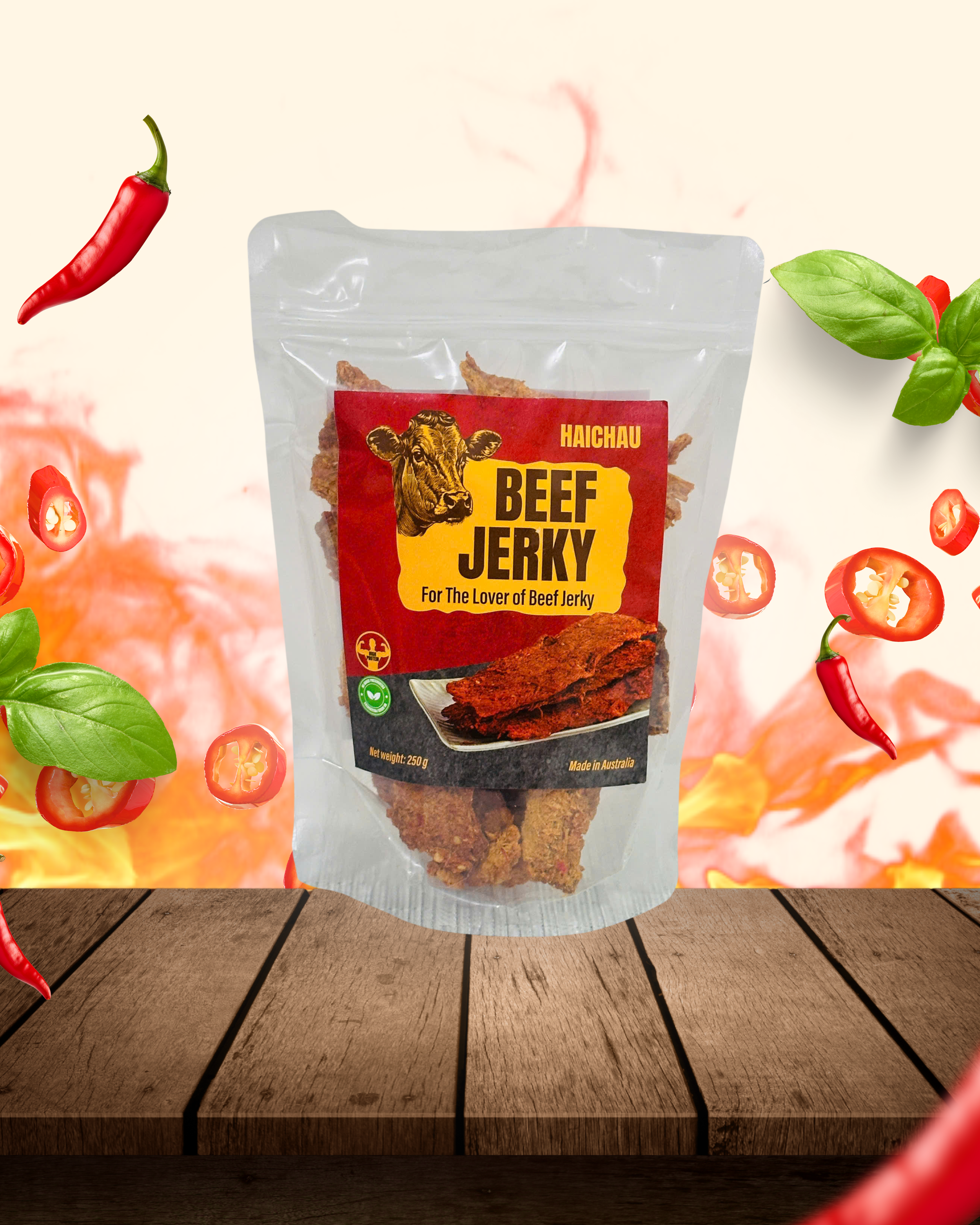 HAI CHAU Sliced Beef Jerky 250g