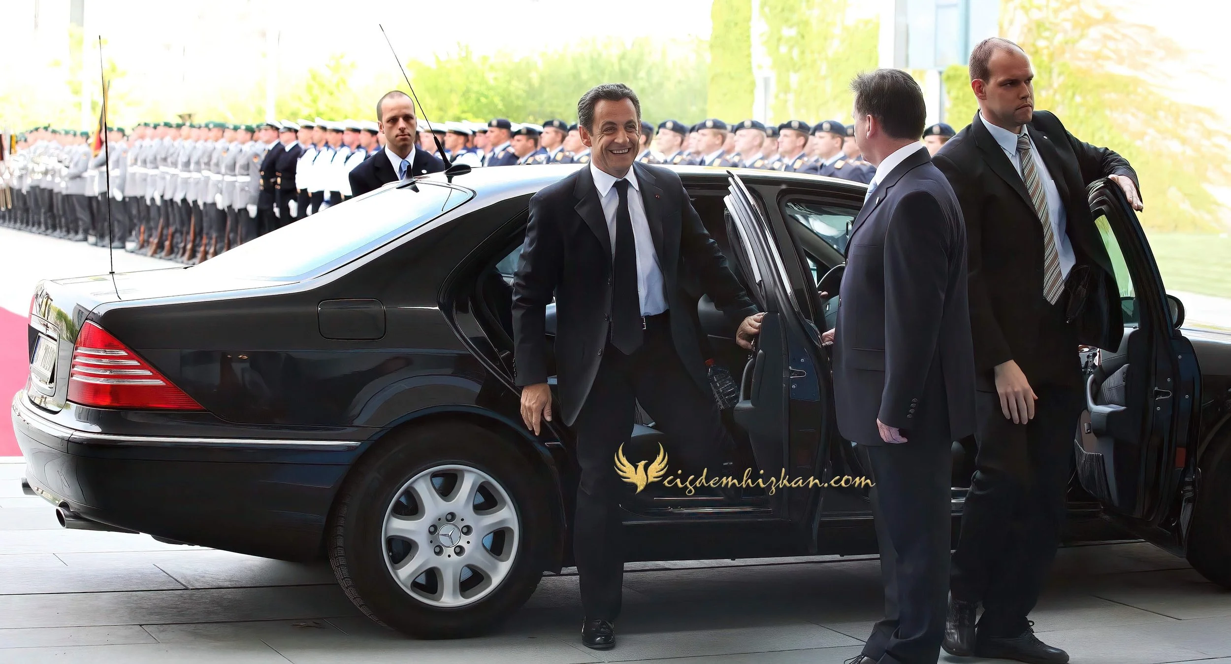 Chancellor Angela Merkel and President Nicolas Sarkozy - Berlin Bundestag 2007 - "Merkozy": Franco-German Relations - Sarkozy's inaugural visit to Berlin